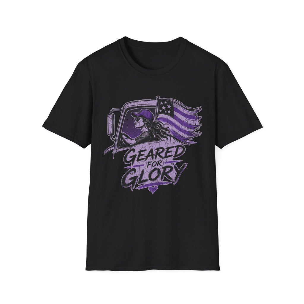 Geared For Glory - Femal Trucker | Trucker T-shirt