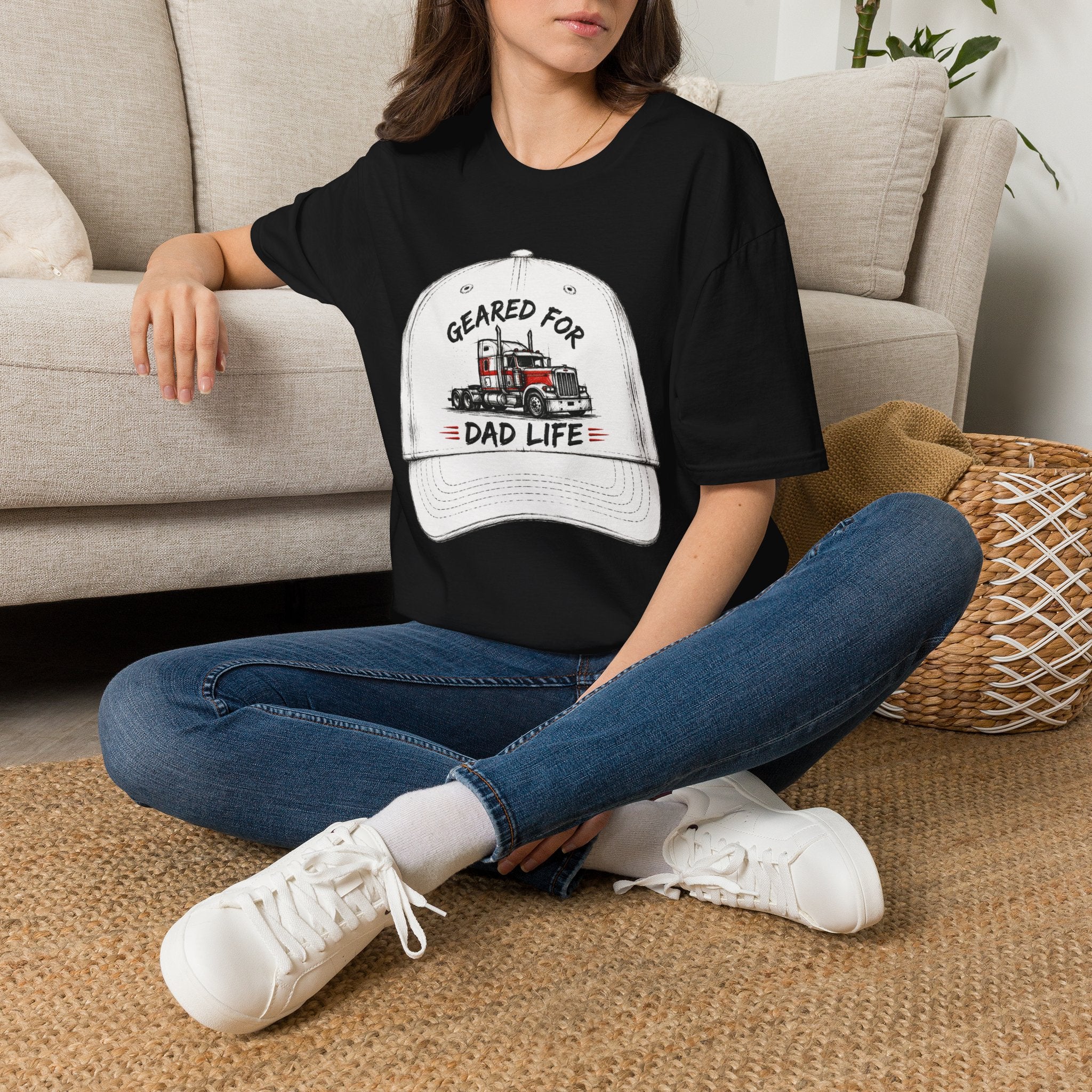 Geared For Dad Life l | Trucker T-shirt