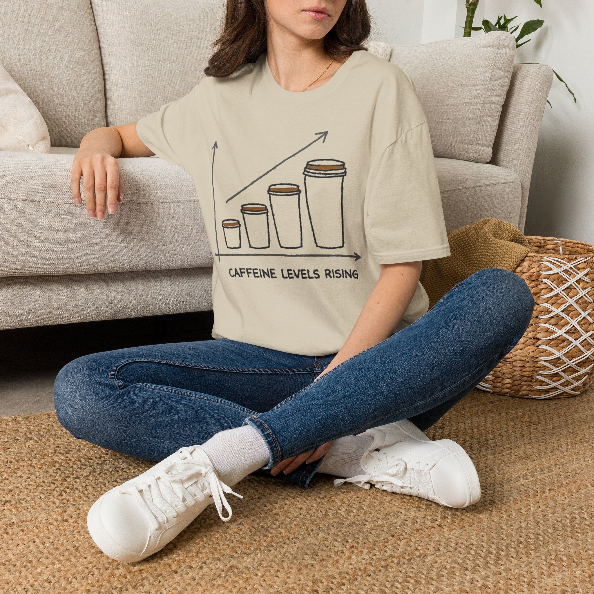 Coffee Level Rising  - T-Shirt