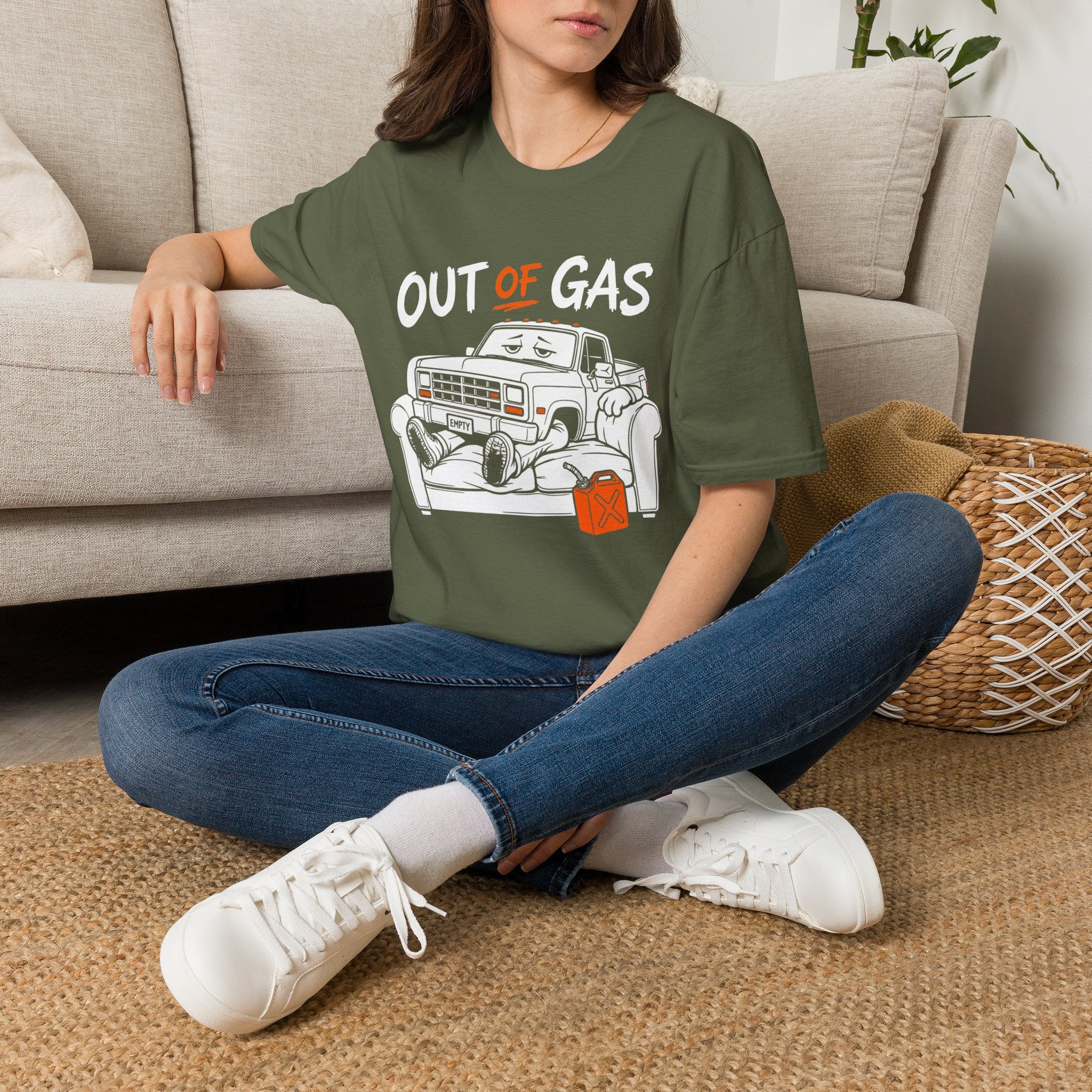 Out Of Gas | Trucker T-shirt