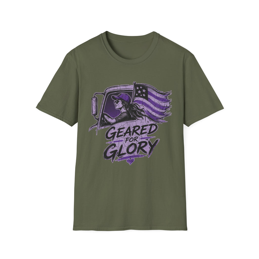 Geared For Glory - Femal Trucker | Trucker T-shirt
