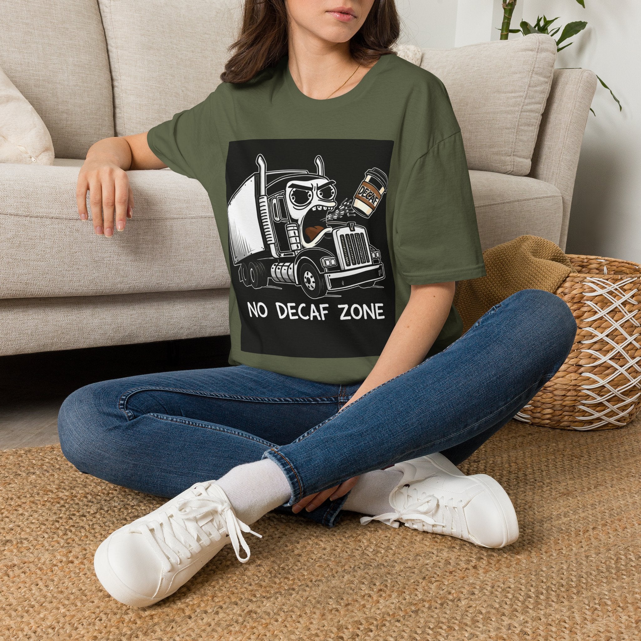 No Decaf Zone | Trucker T-shirt