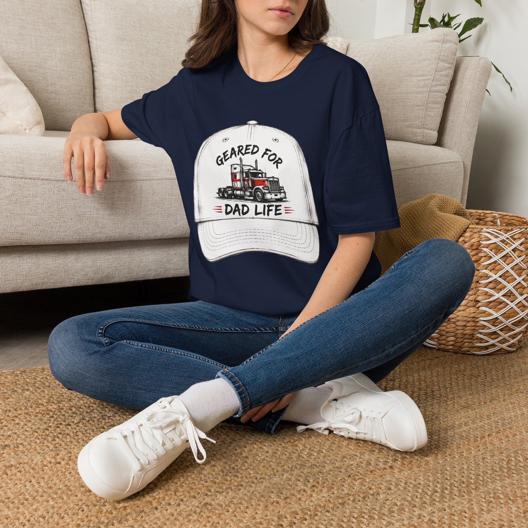 Geared For Dad Life l | Trucker T-shirt