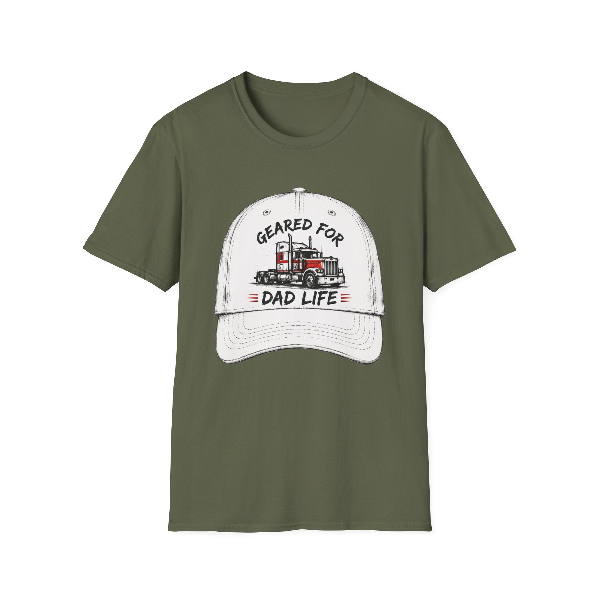 Geared For Dad Life l | Trucker T-shirt