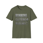Running On Caffeine And Deadlines | Trucker T-shirt