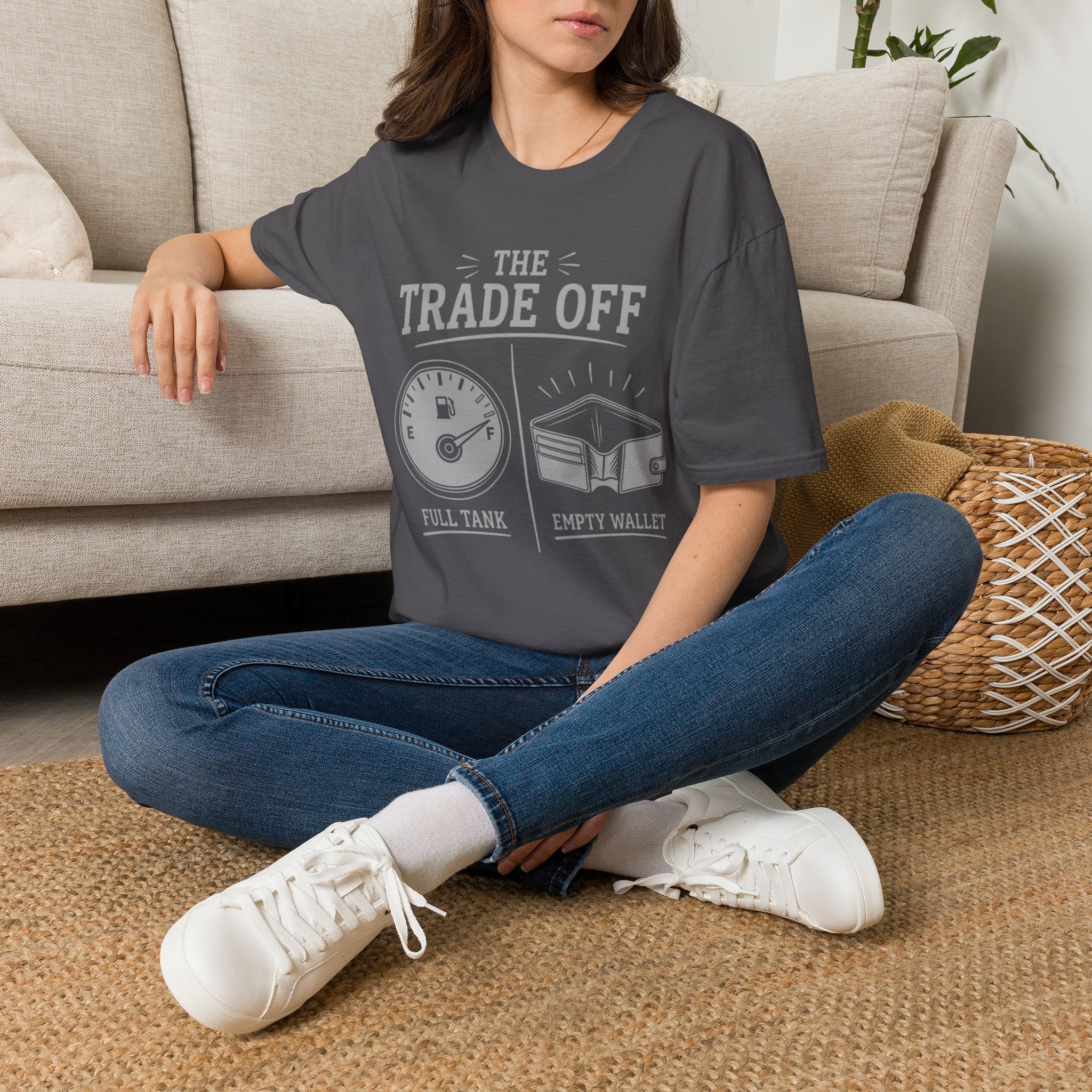 The Trade Off - Full Tank Empty Wallet | Trucker T-shirt