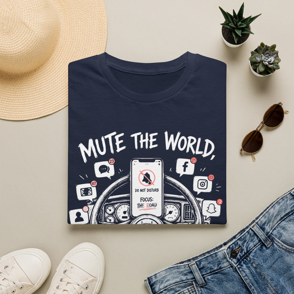 Mute The World Drive The Truck | Trucker T-shirt