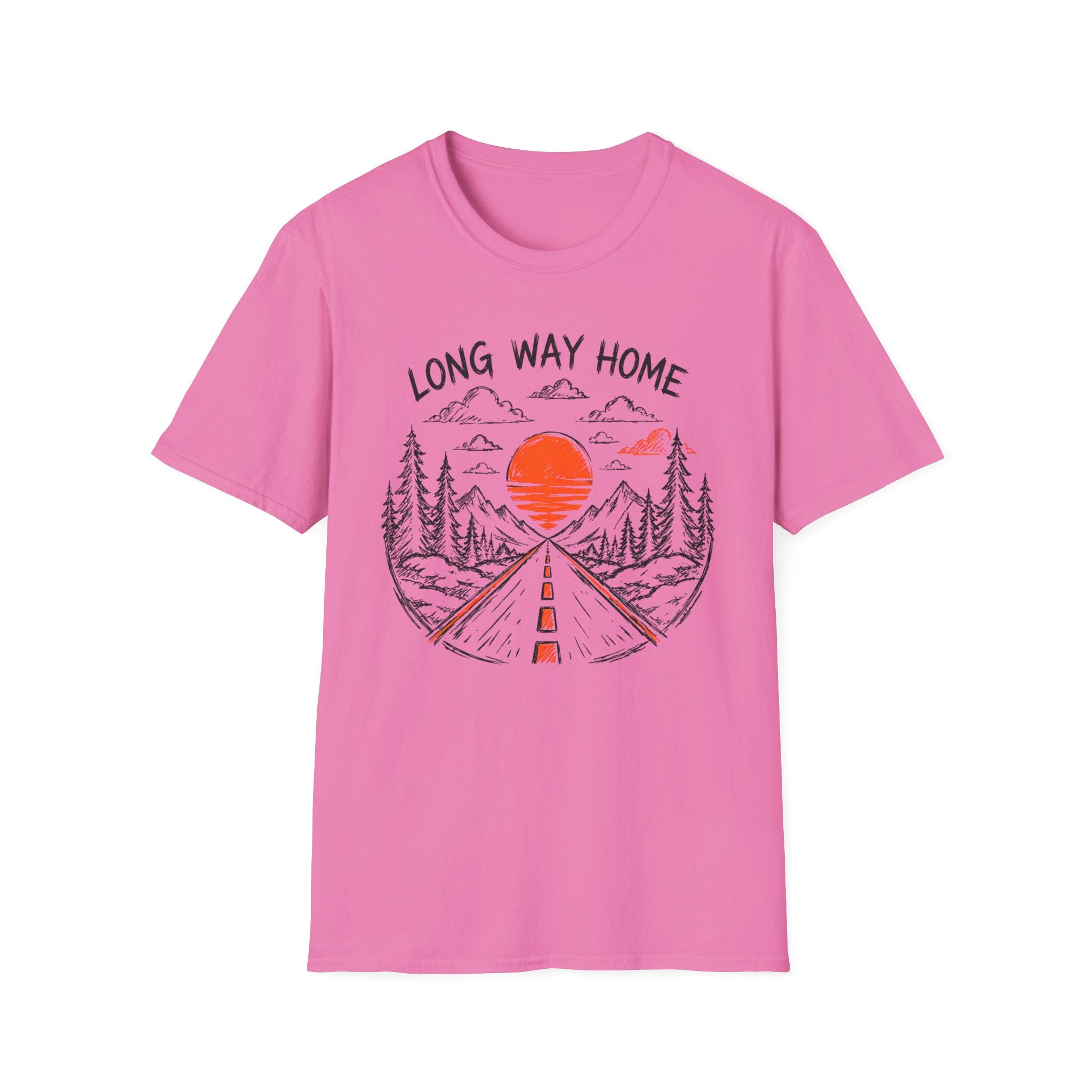 Long Way Home T-Shirt — 'Lunch Break on the Road' Route 63 Graphic Tee