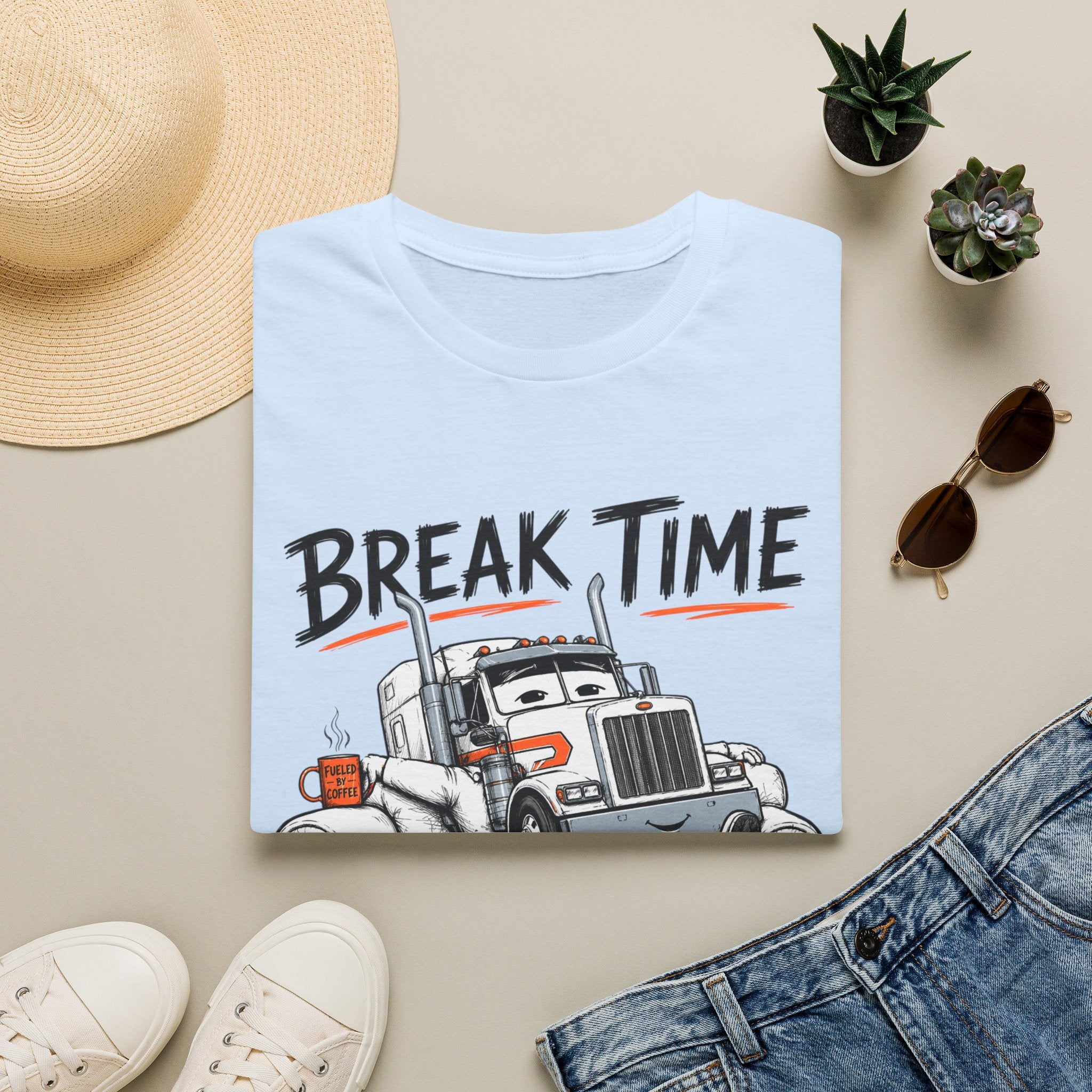 Break Time For Trucker - T-Shirt