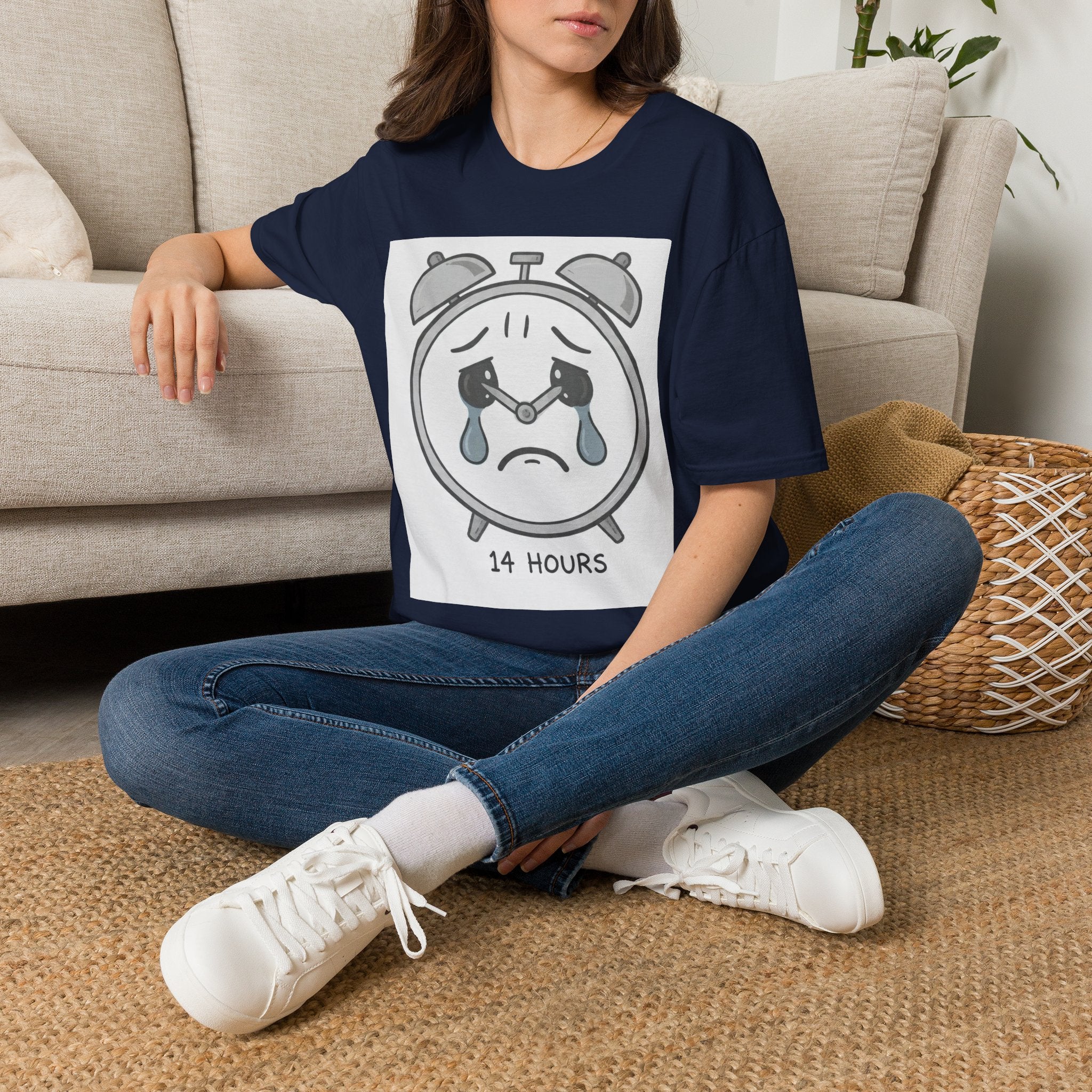 14 Hours - Crying Clock| Trucker T-shirt