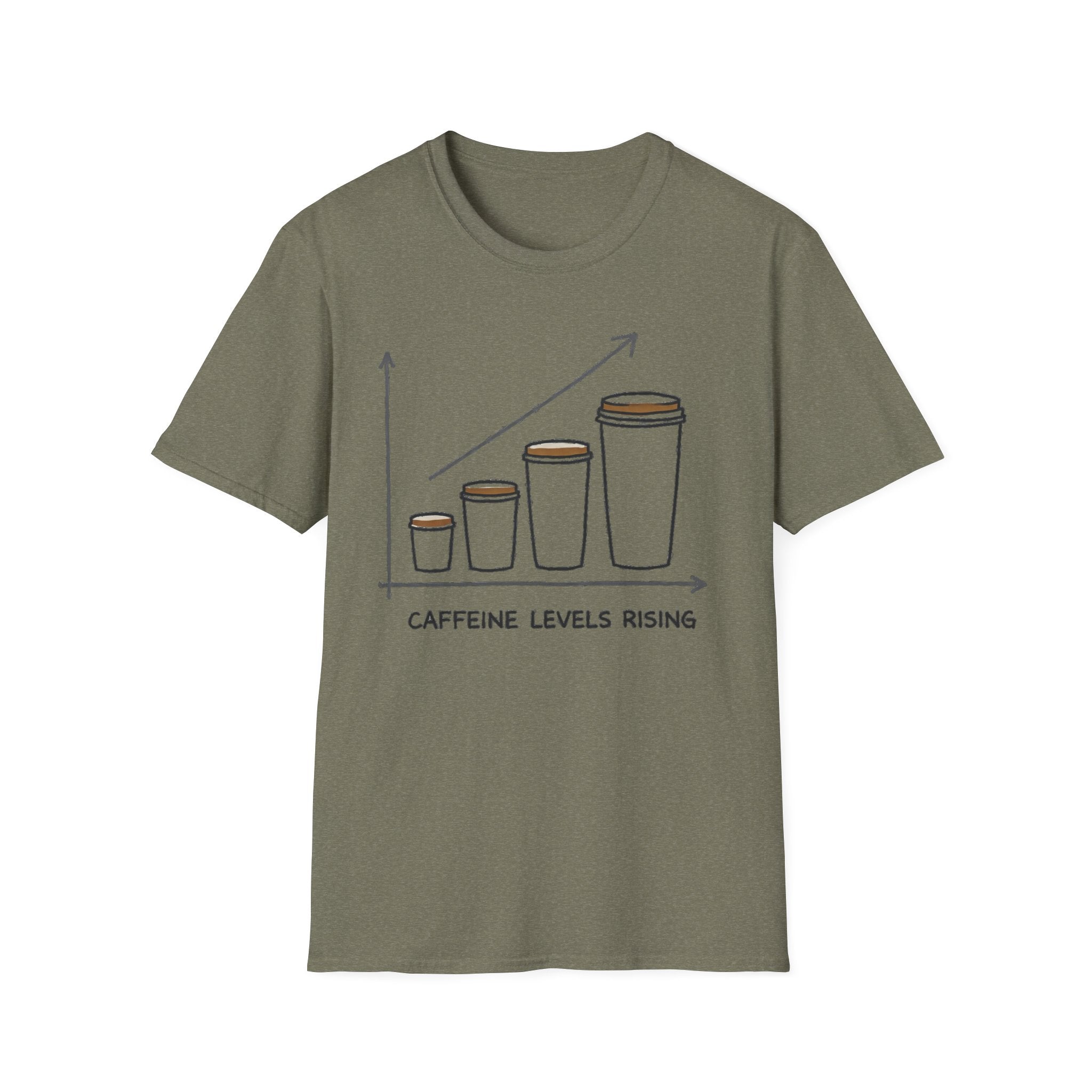 Coffee Level Rising  - T-Shirt