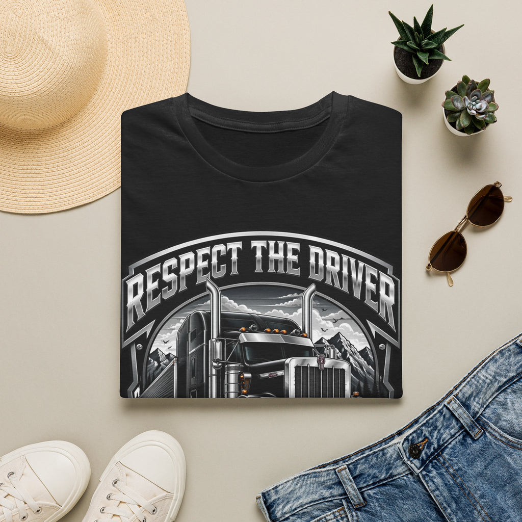 Respect The Driver  - Image and Text T-Shirt
