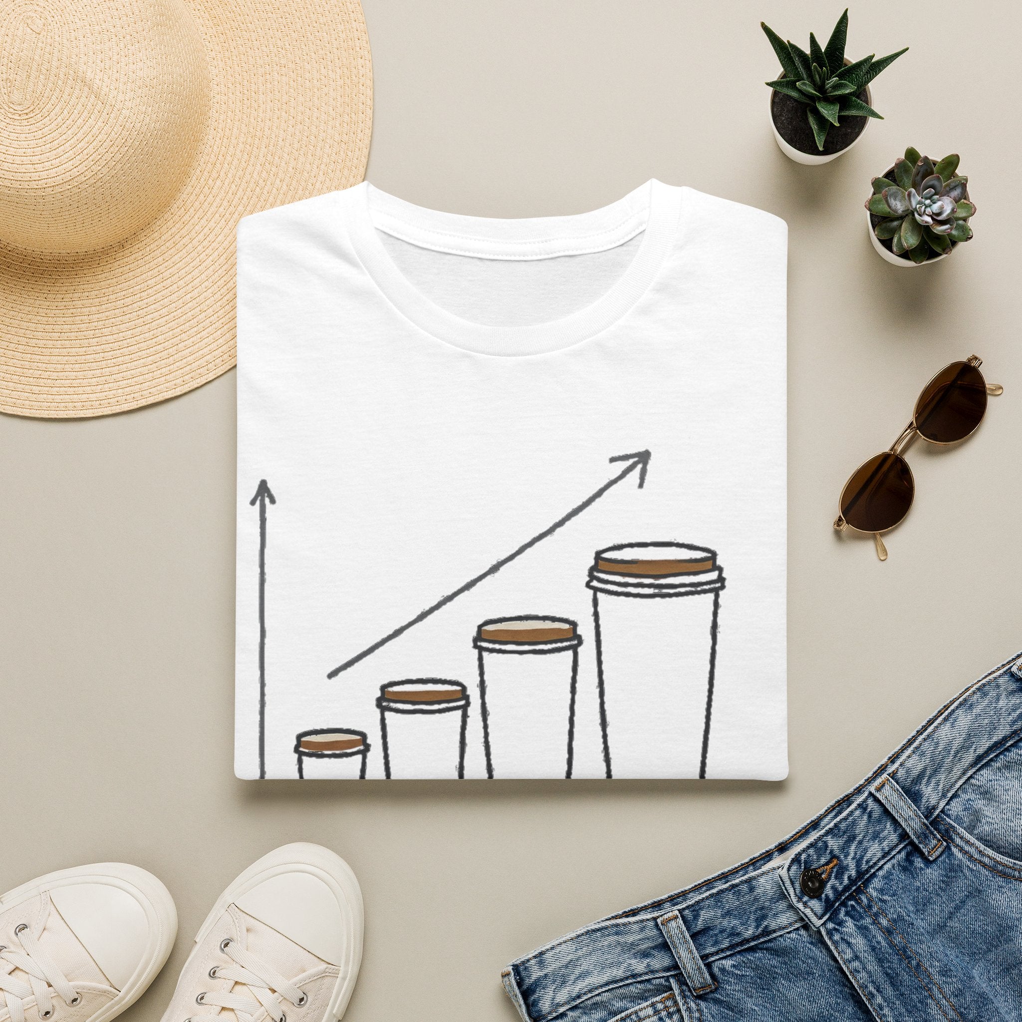 Coffee Level Rising  - T-Shirt
