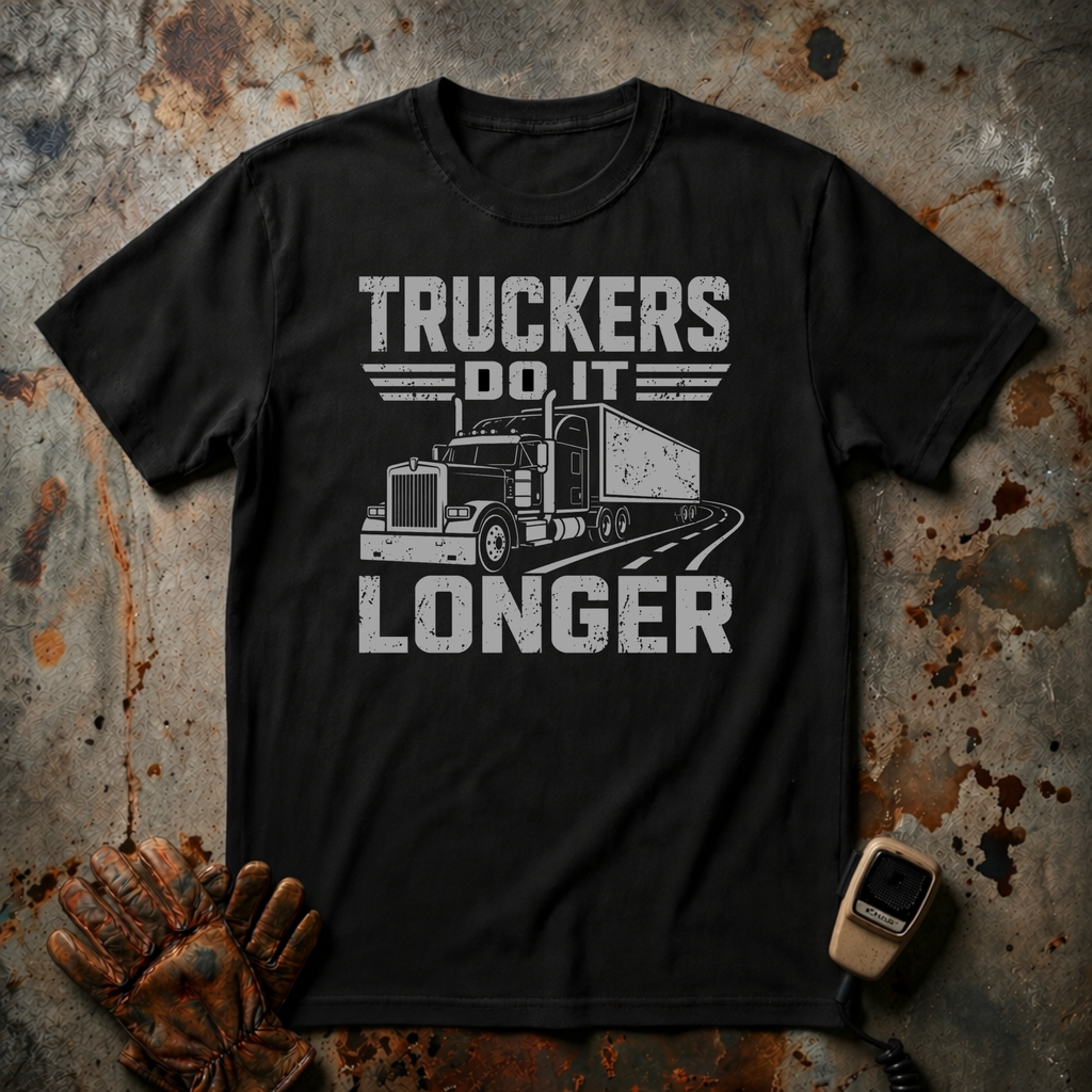 Truckers Do It Longer | Trucker T-shirt