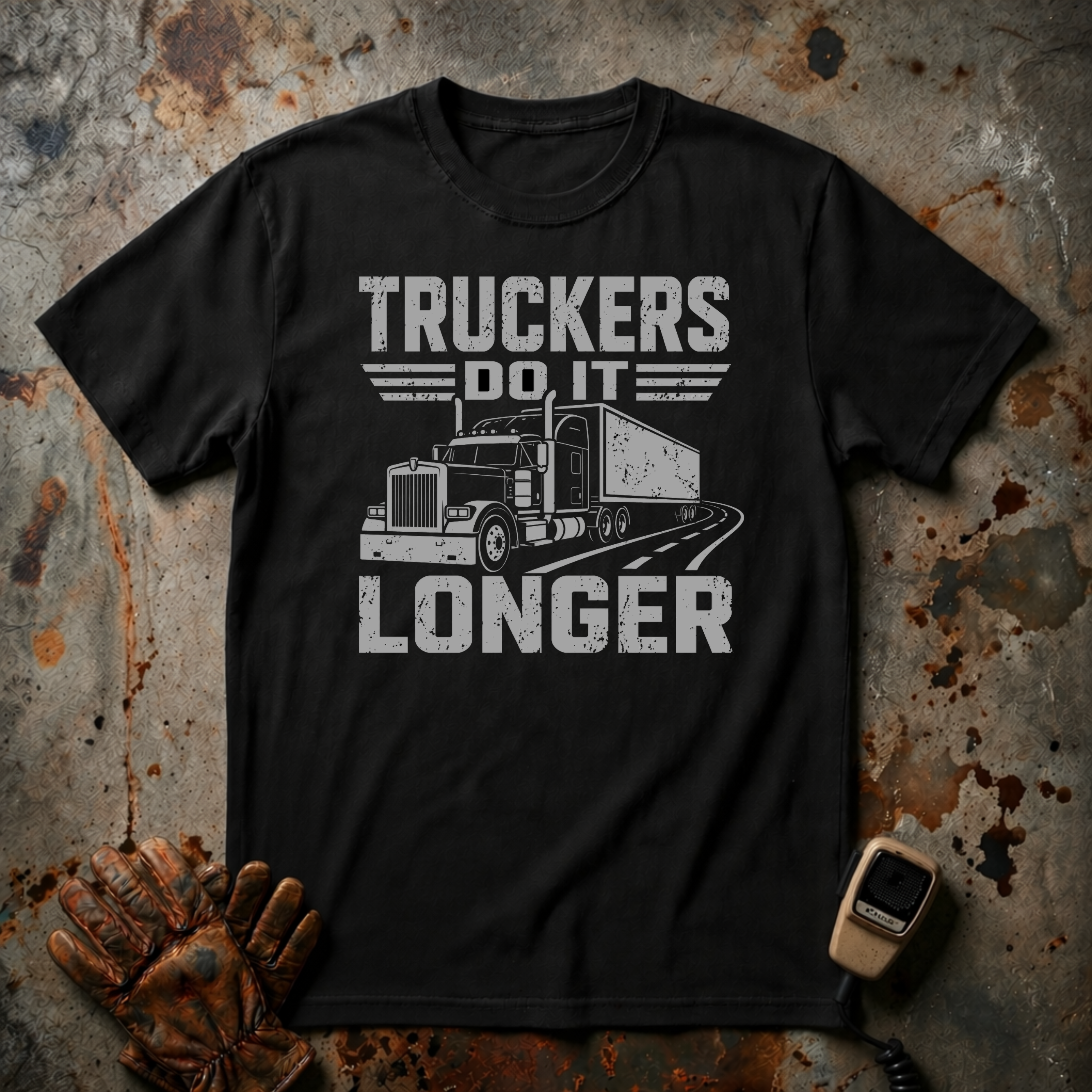 Truckers Do It Longer | Trucker T-shirt