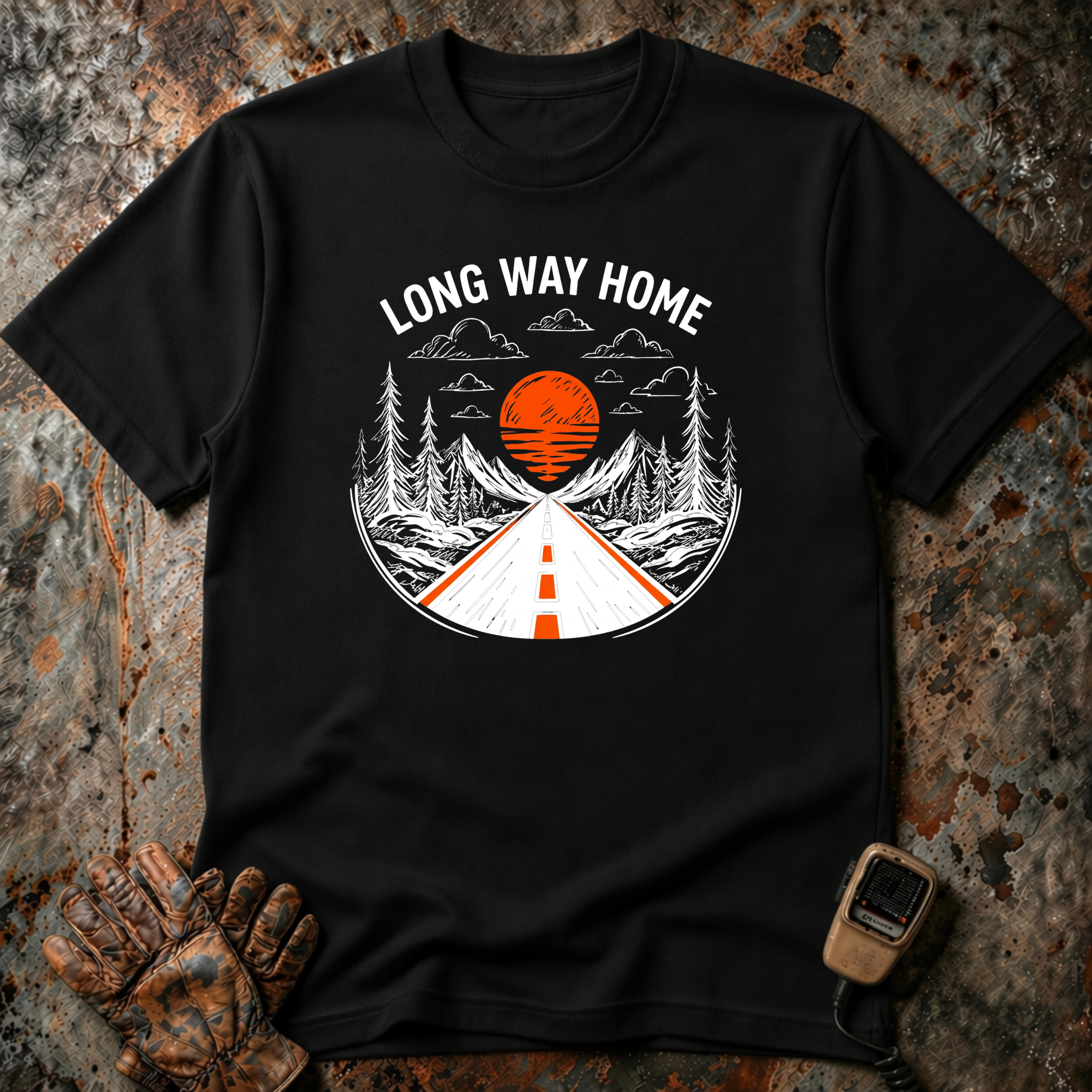 Long Way Home | Trucker T-shirt