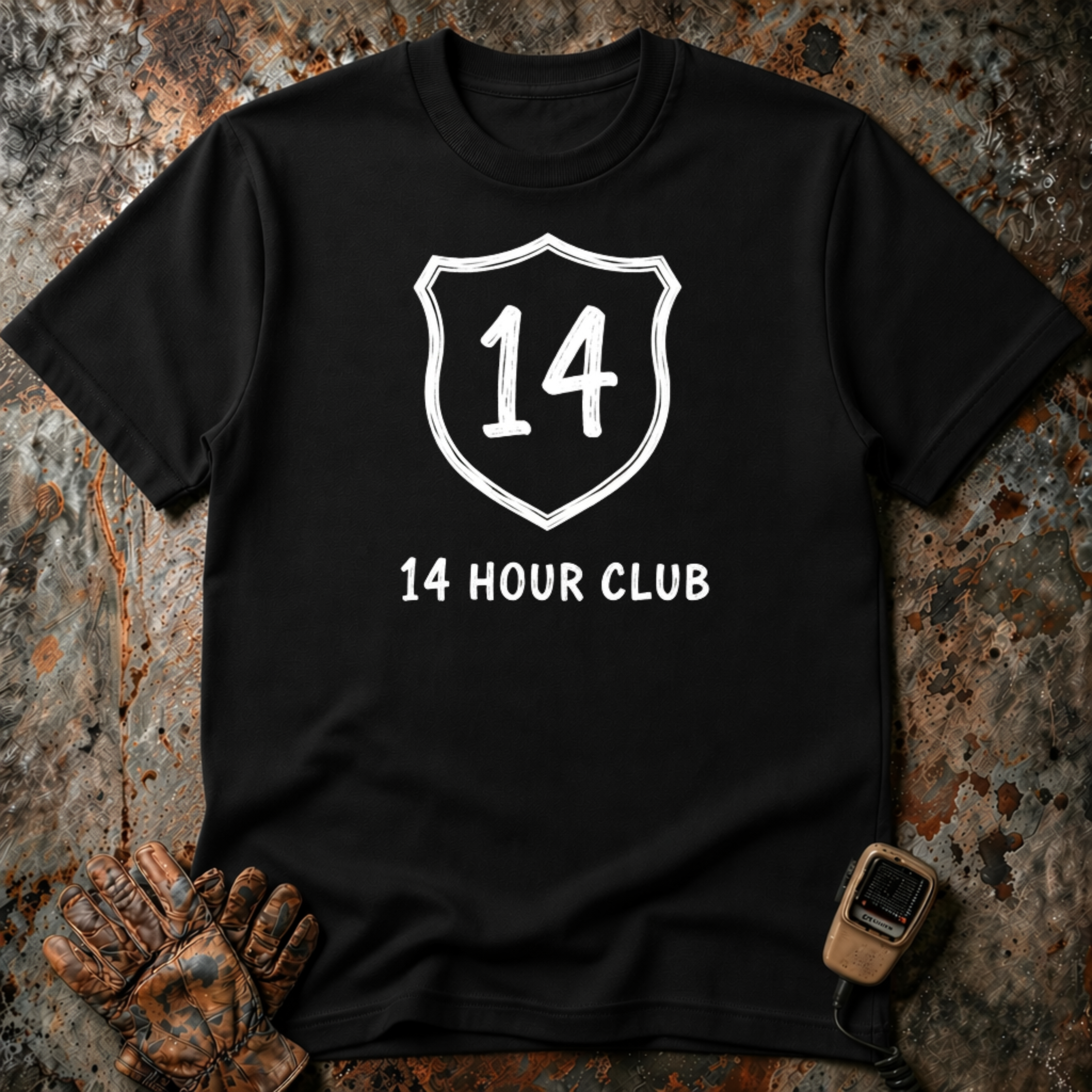 14 Hour Club | Trucker T-shirt