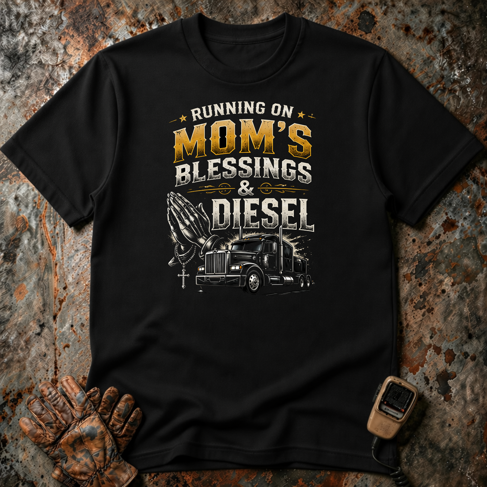 Mom Blessings And Diesel | T-shirt