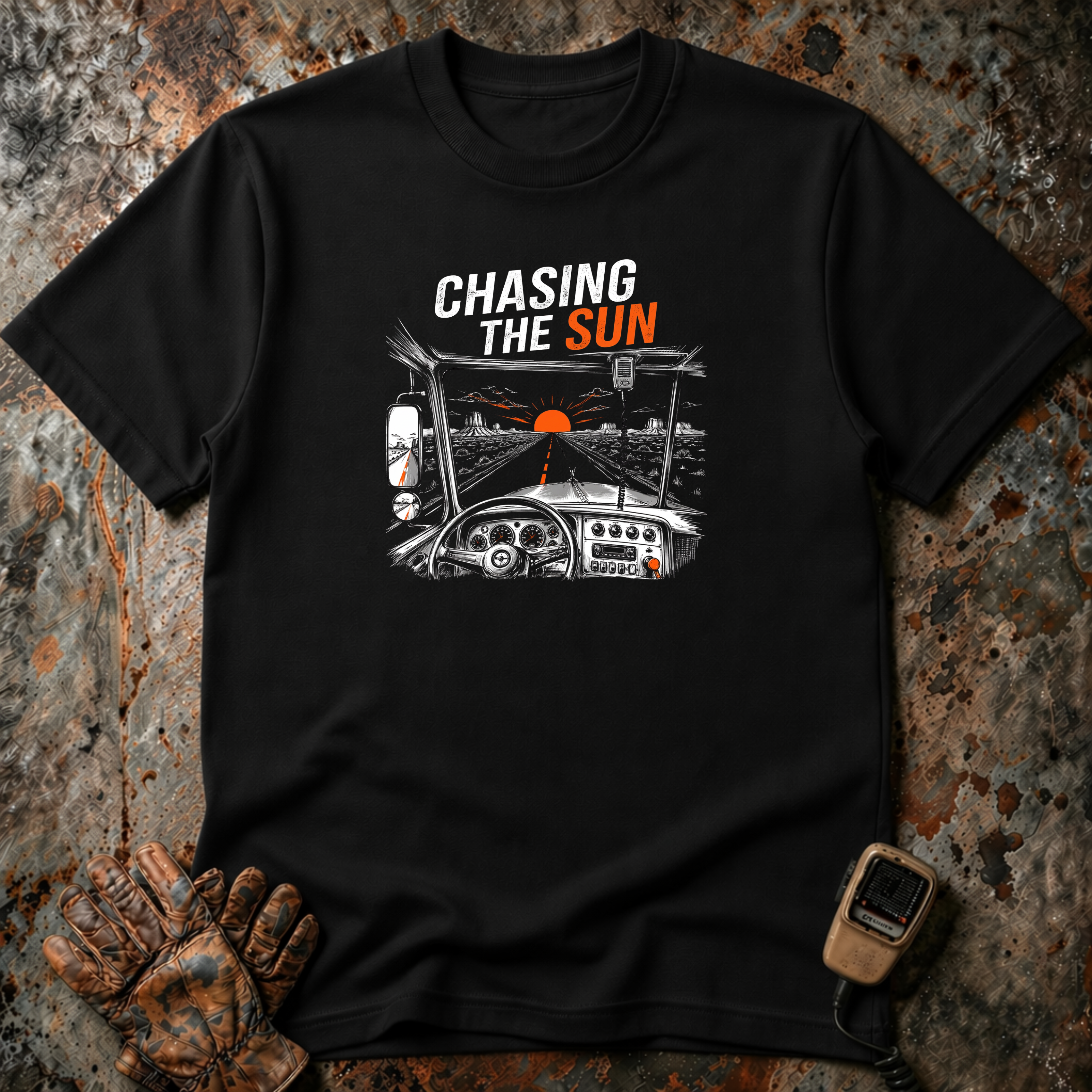 Chasing The Sun | Trucker T-shirt