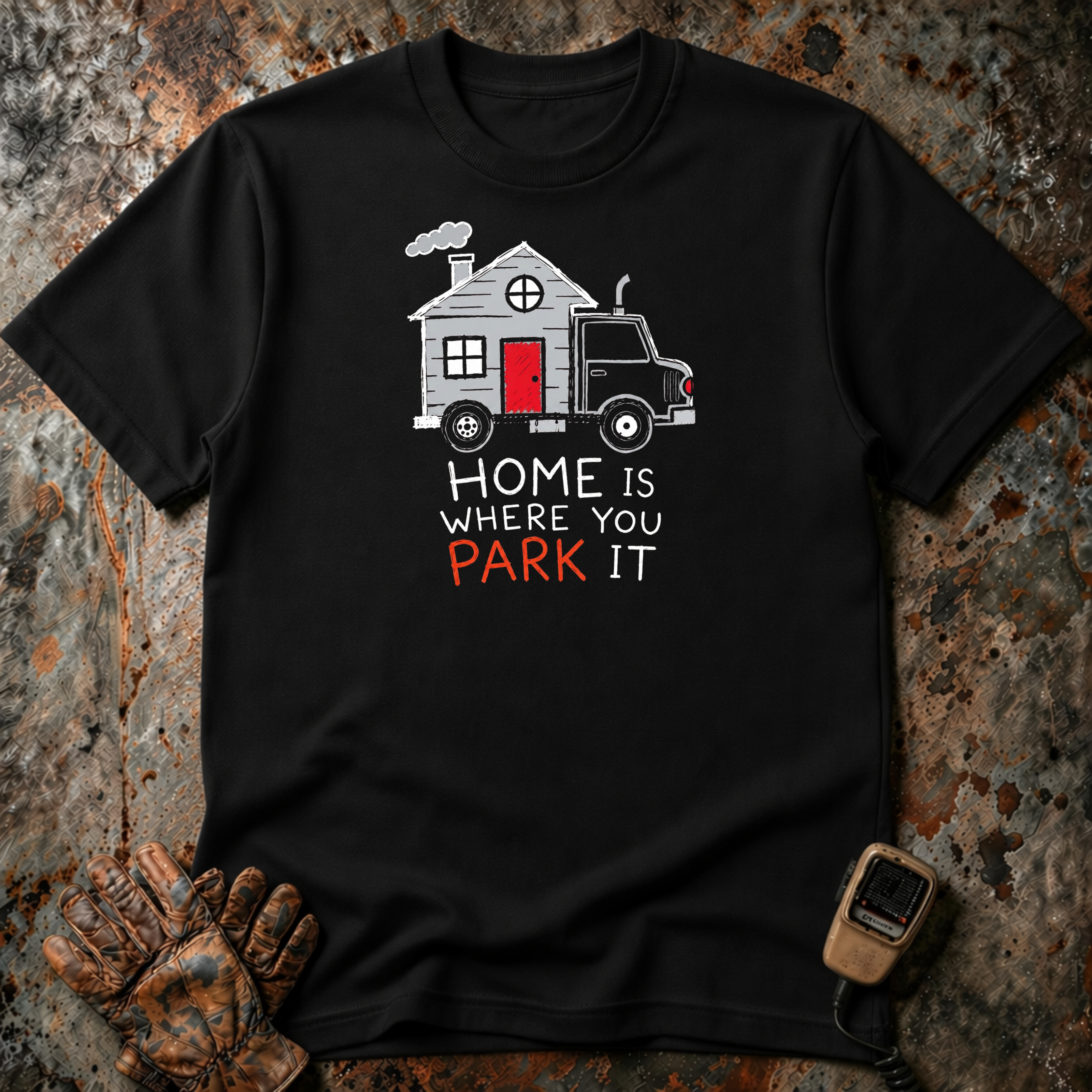 Home Is Where You Park It | Trucker T-shirt