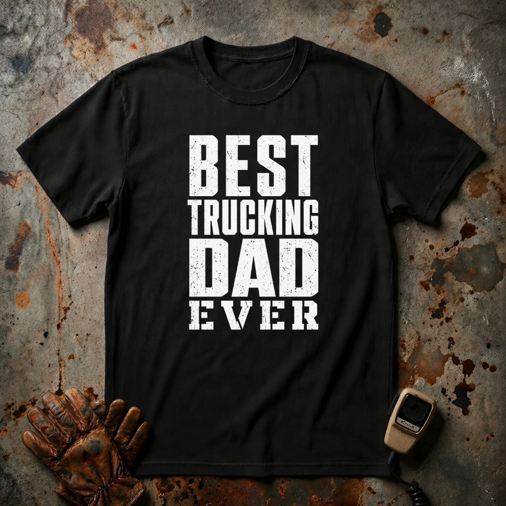 Best Trucking Dad Ever  | Trucker T-shirt
