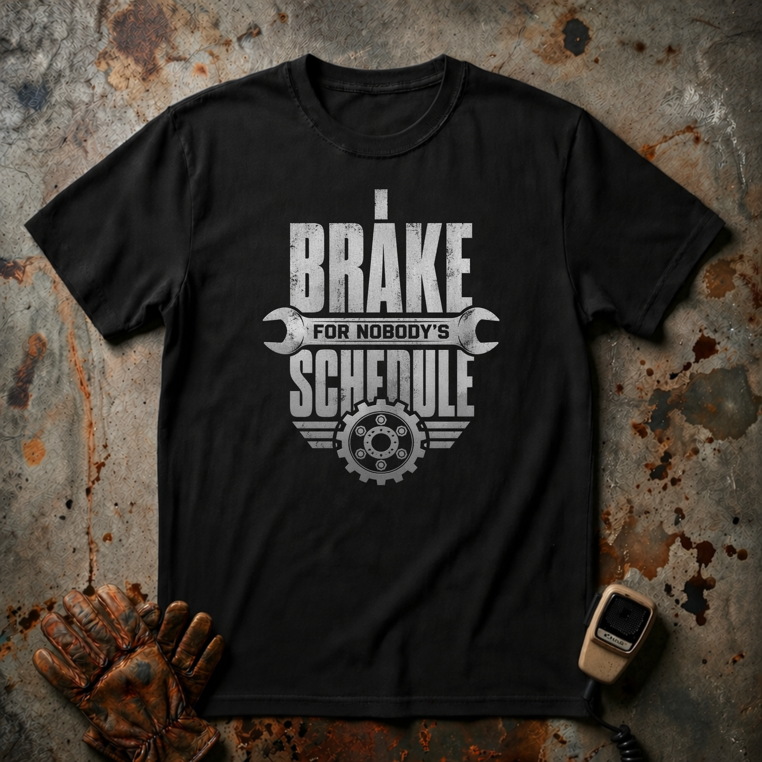 I Brake For Nobody's Schedule  | Trucker T-shirt