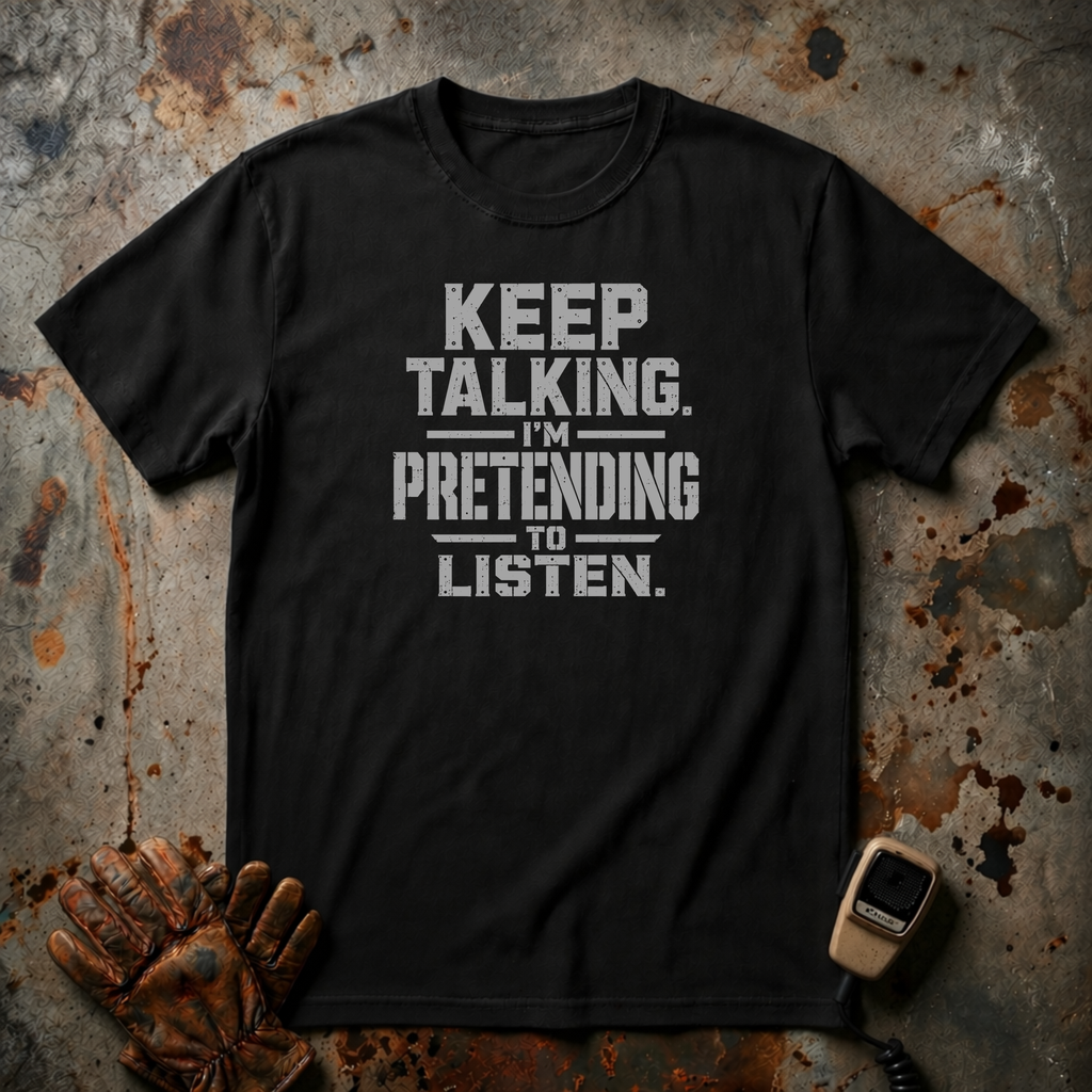 Keep Talking I Am Pretending to Listen | Trucker T-shirt