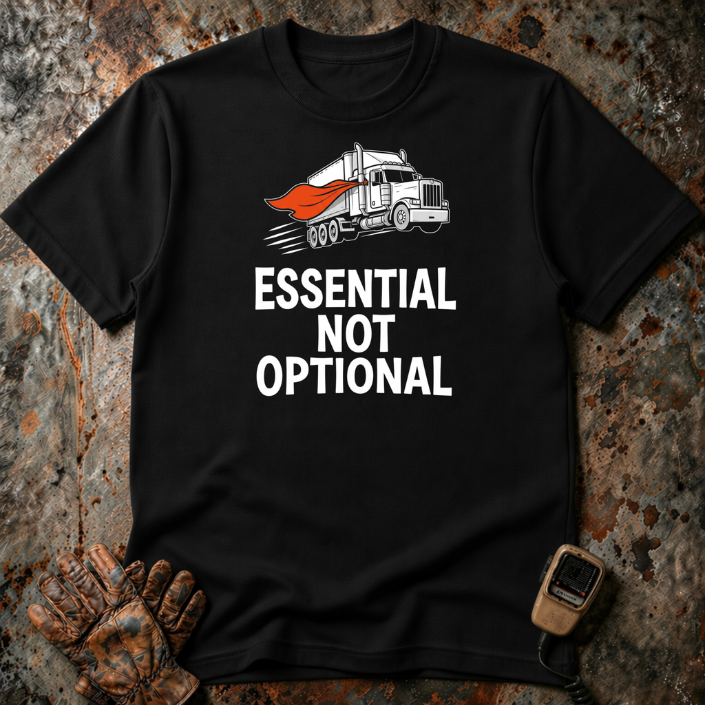 Essential Not Optional | Trucker T-shirt