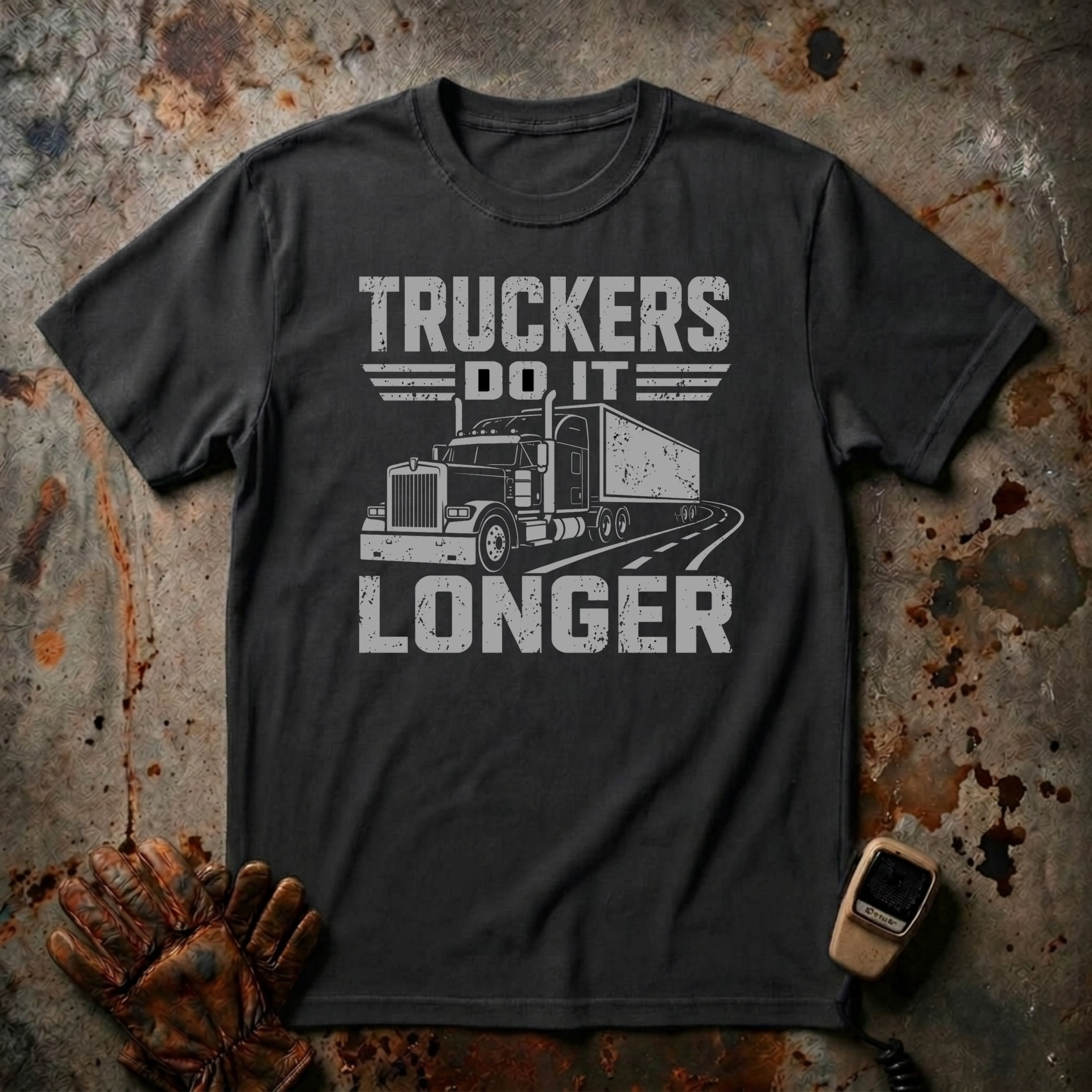 Truckers Do It Longer | Trucker T-shirt
