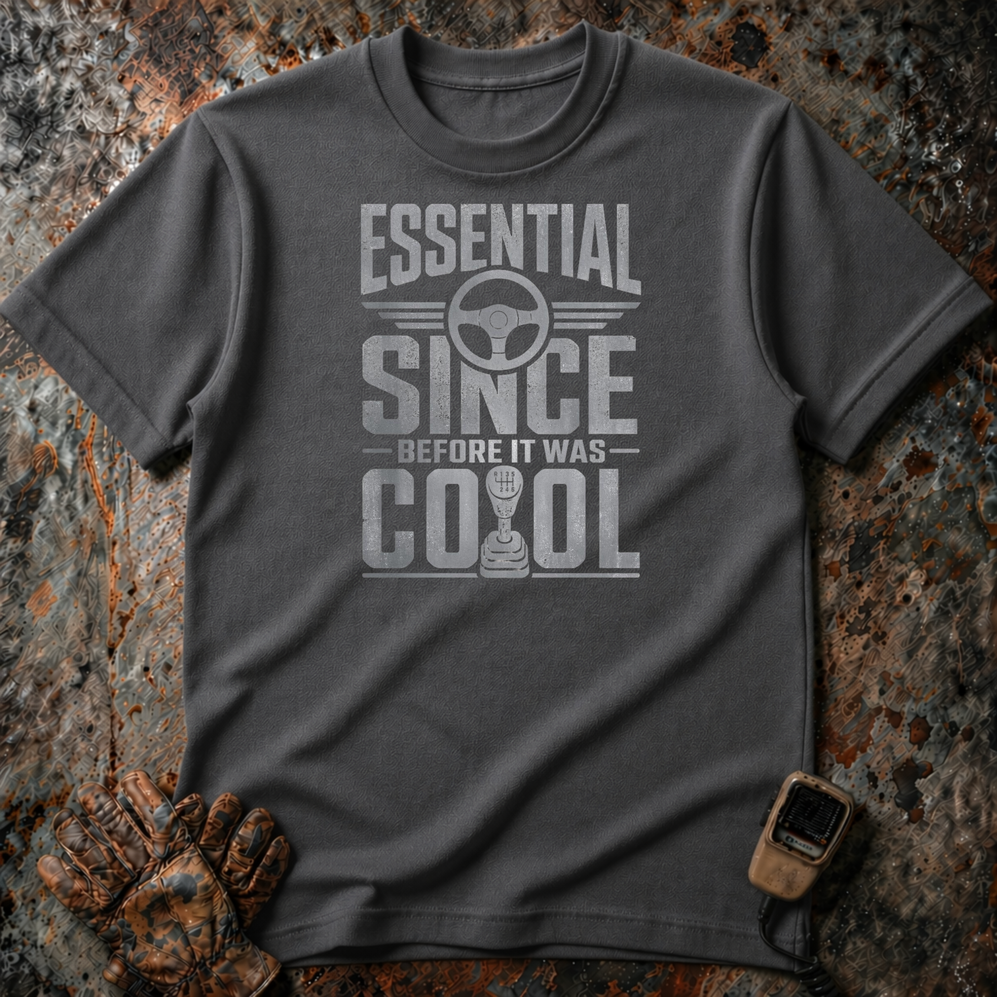 Essential Since Before It Was Cool | Trucker T-shirt