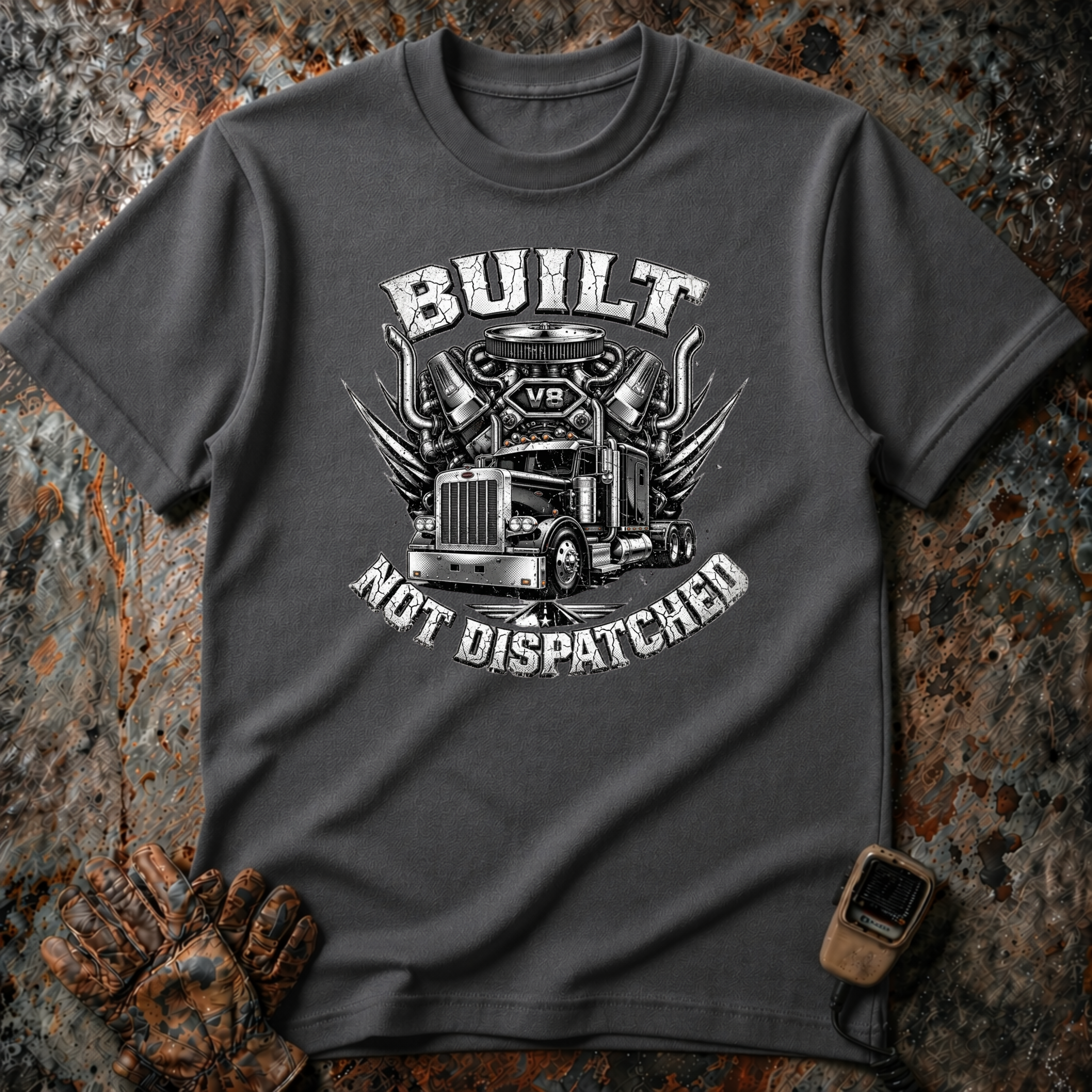 Built Not Dispatched | Trucker T-shirt