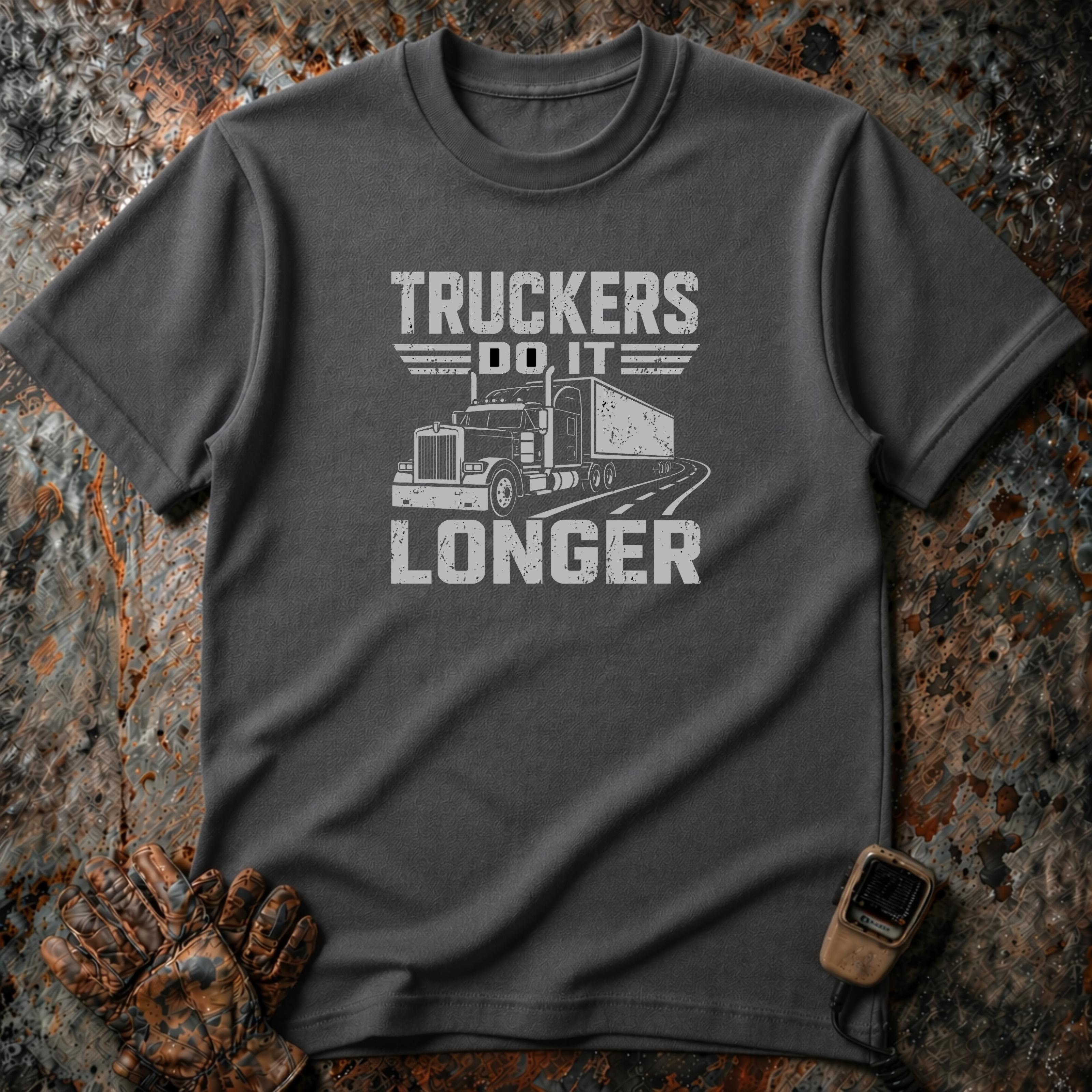Truckers Do It Longer | Trucker T-shirt
