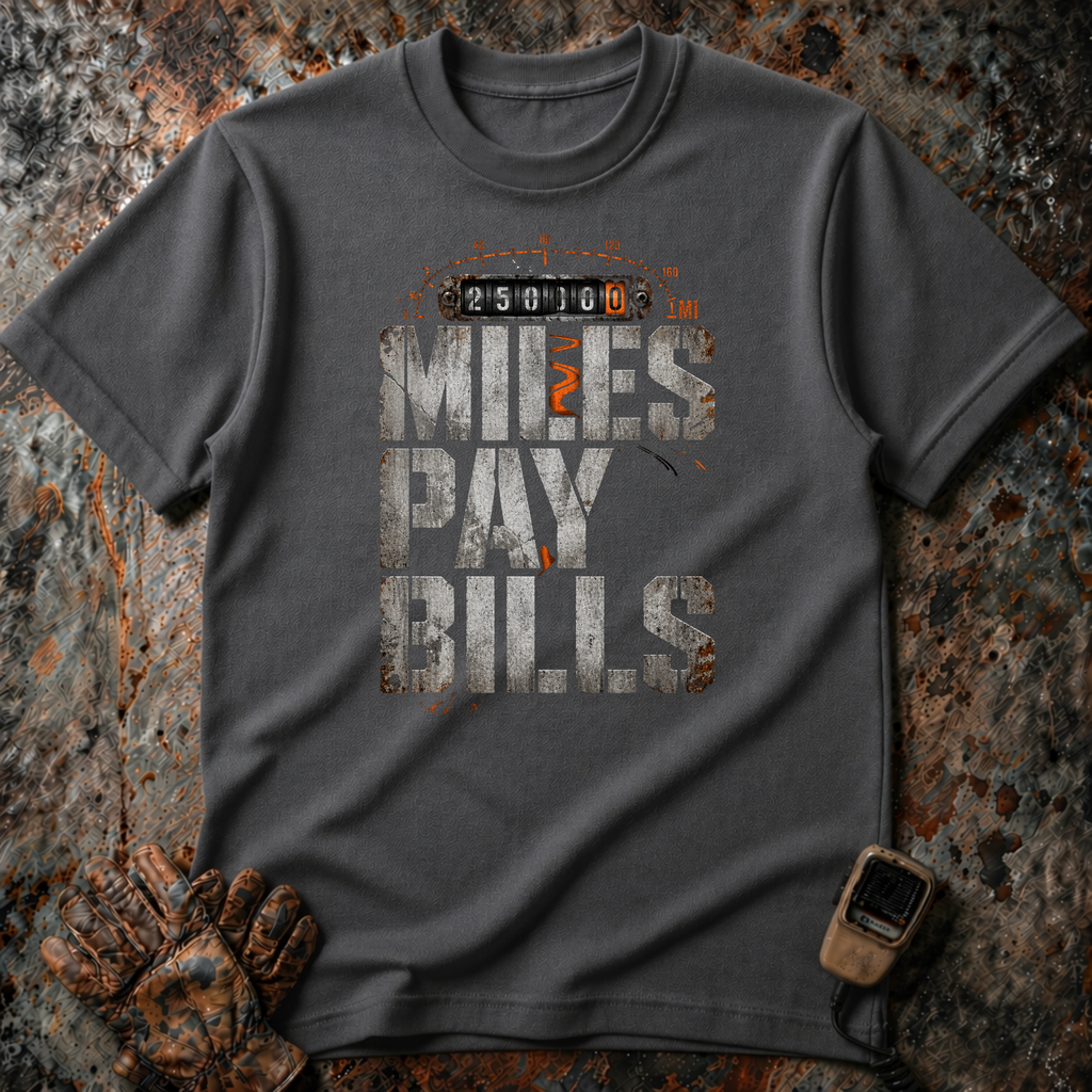 Miles Pay Bills | Funny T-shirt