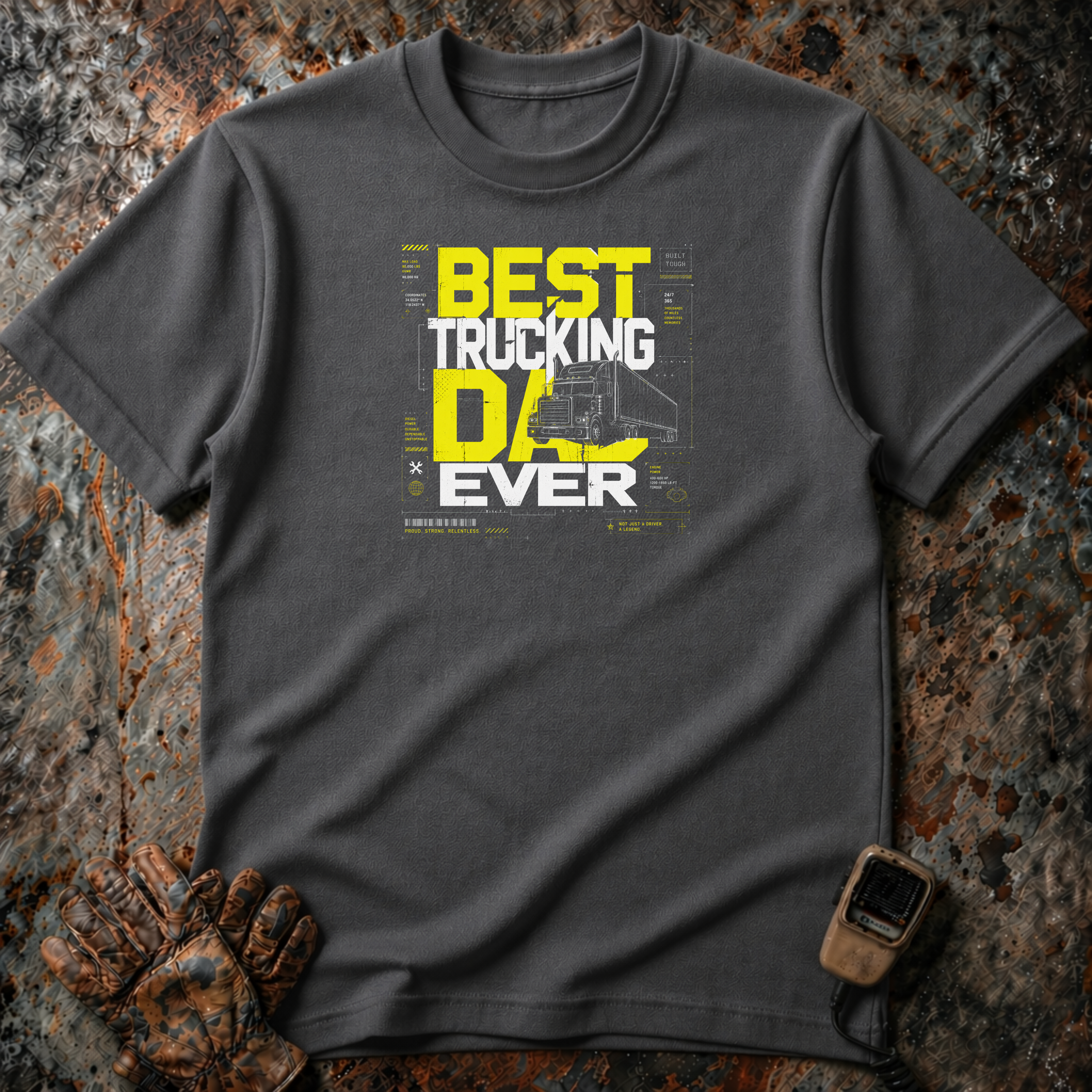 Best Trucking Dad Ever | Trucker T-shirt