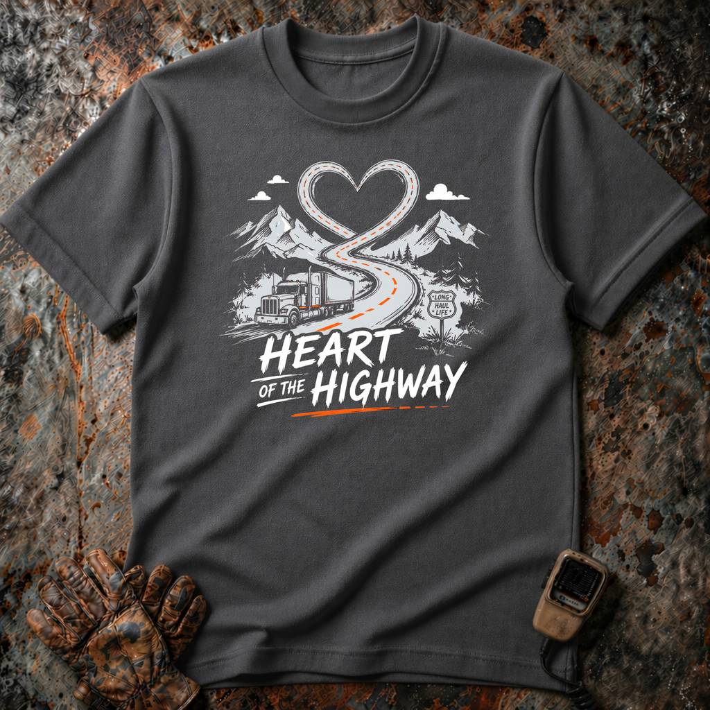 Heart Of The Highway | Trucker T-shirt
