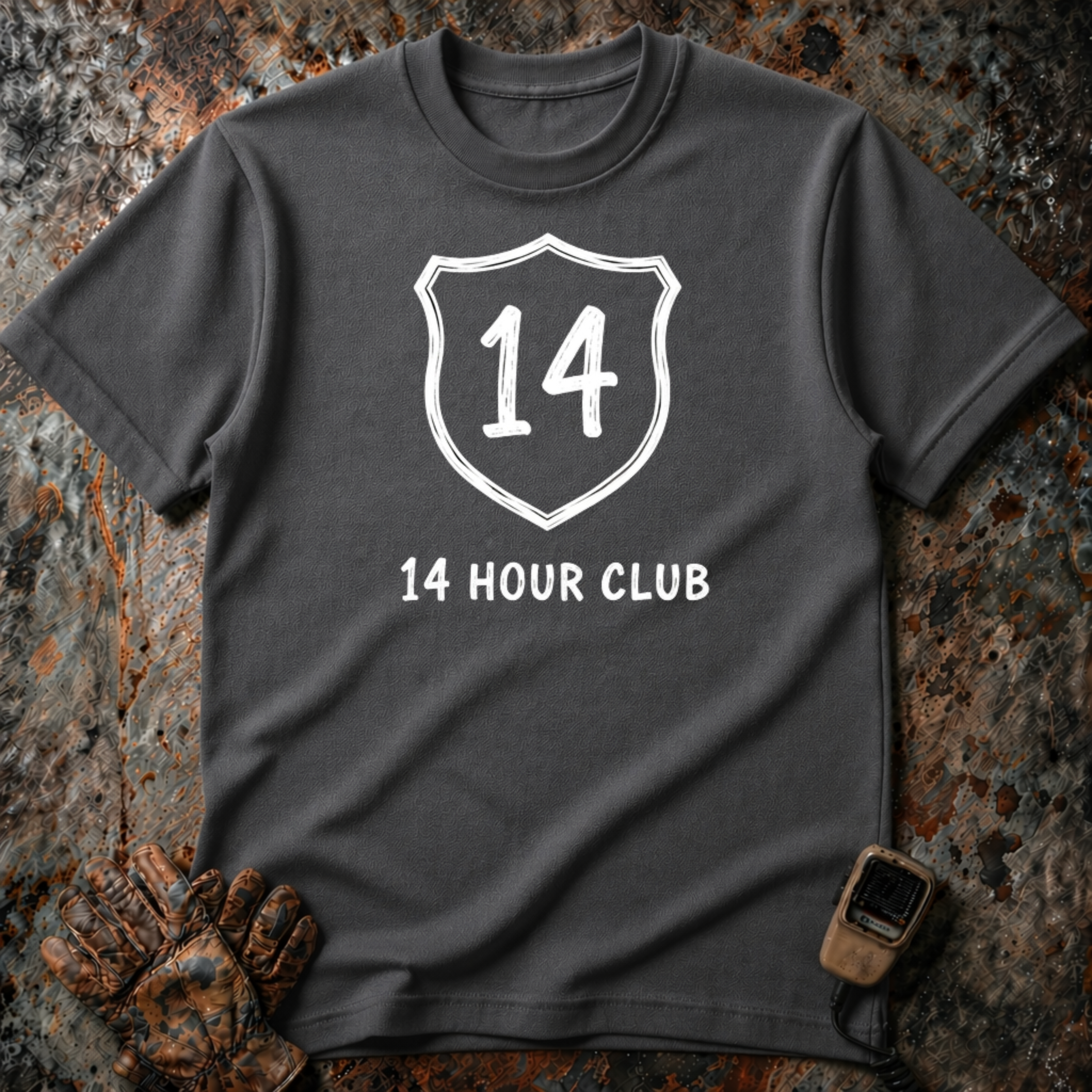 14 Hour Club | Trucker T-shirt