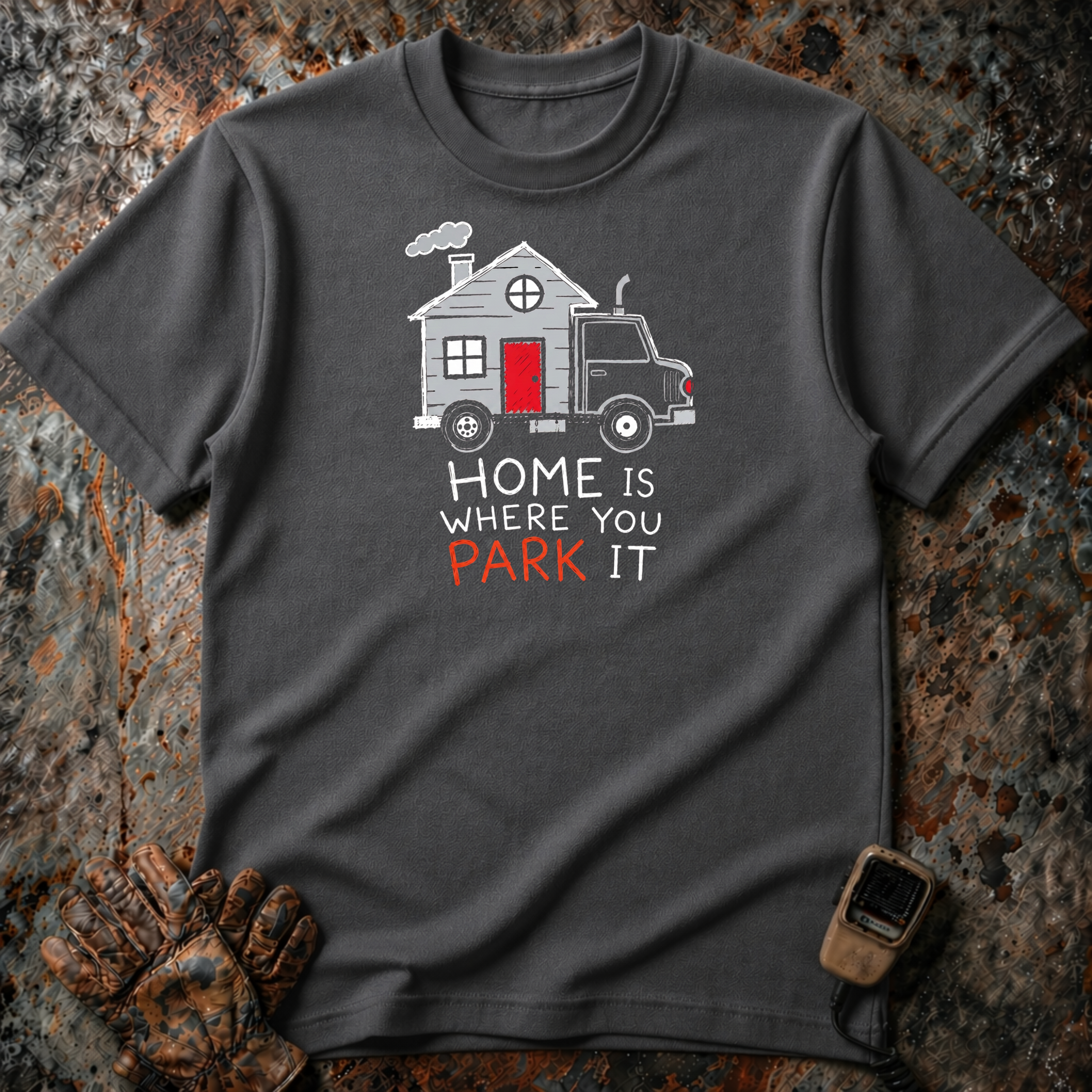 Home Is Where You Park It | Trucker T-shirt