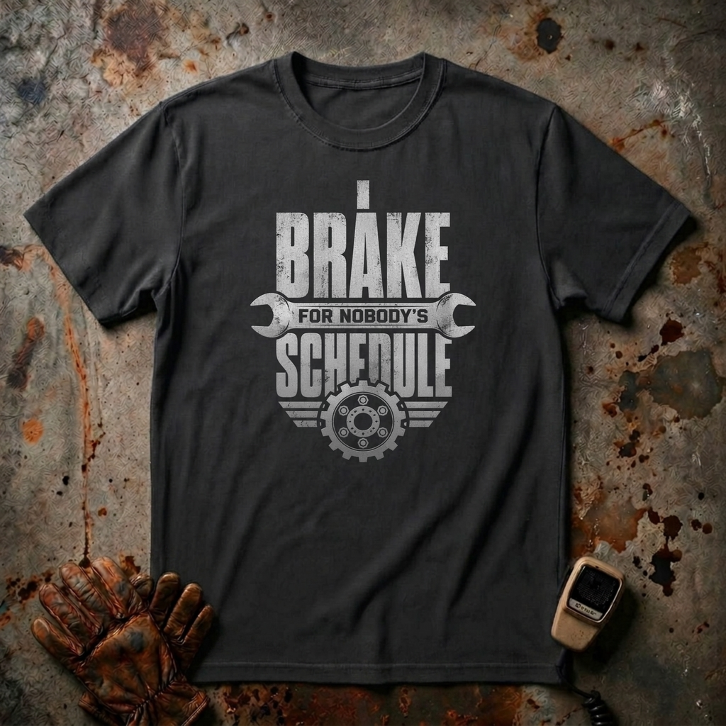 I Brake For Nobody's Schedule  | Trucker T-shirt
