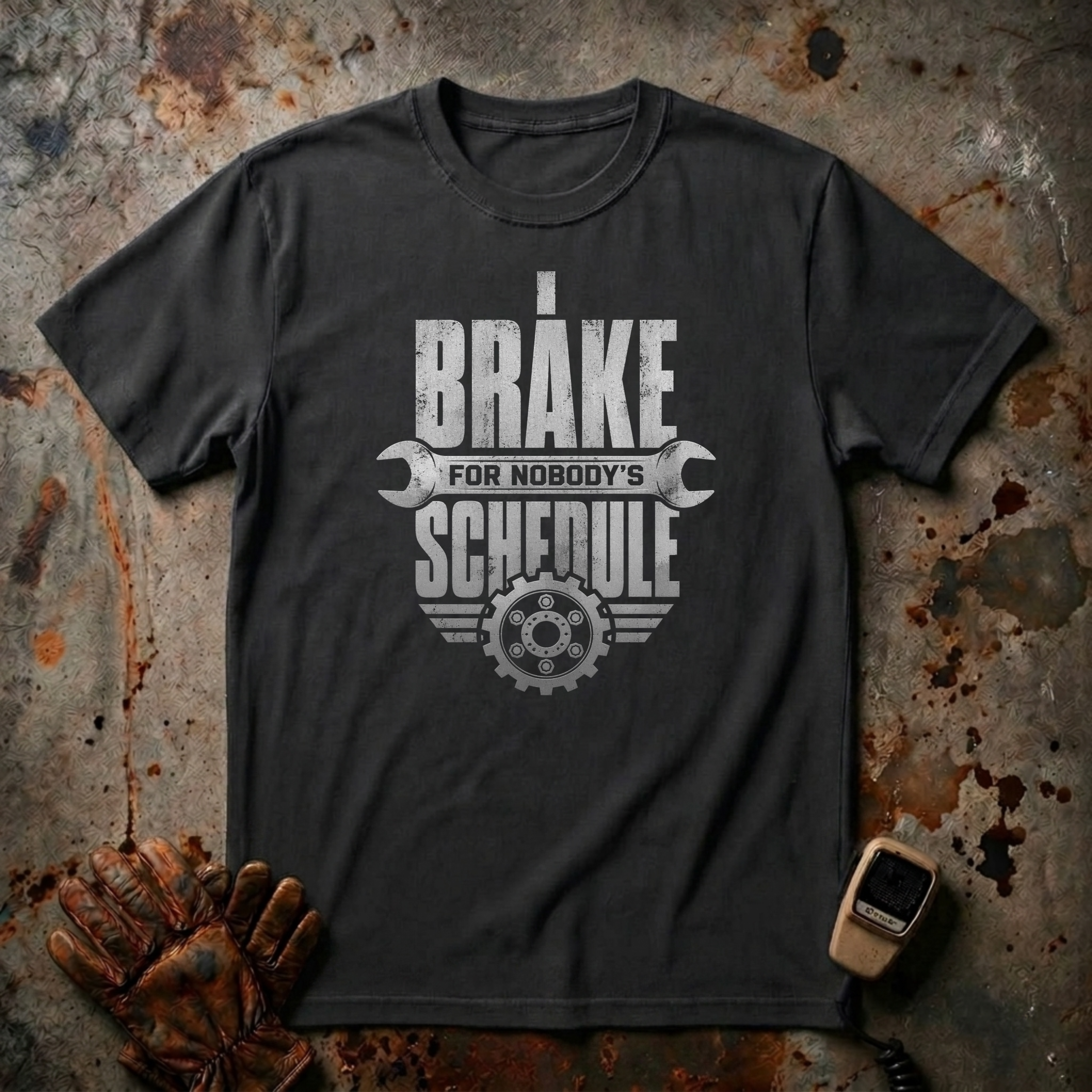 I Brake For Nobody's Schedule  | Trucker T-shirt