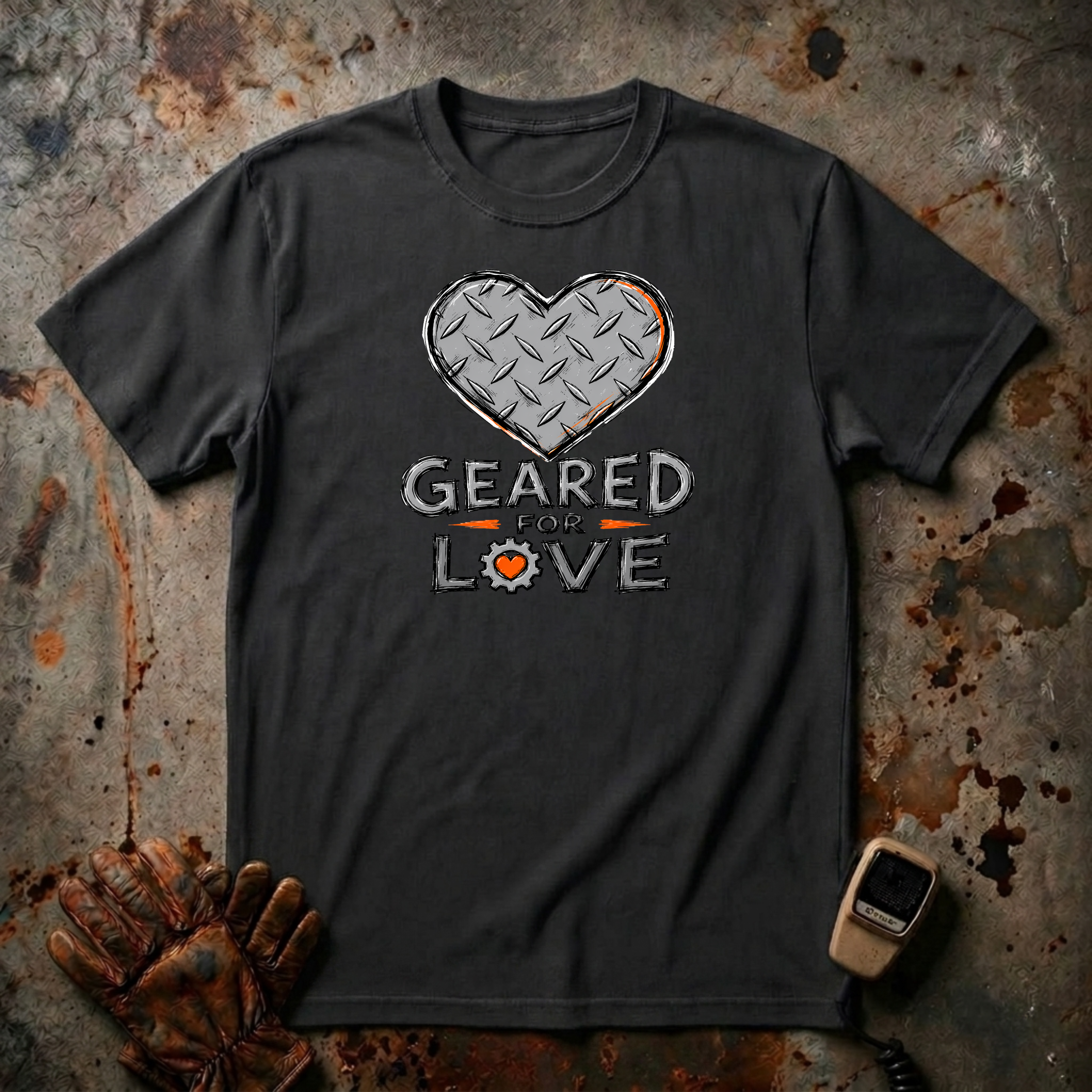 Geared For Love | Trucker T-shirt