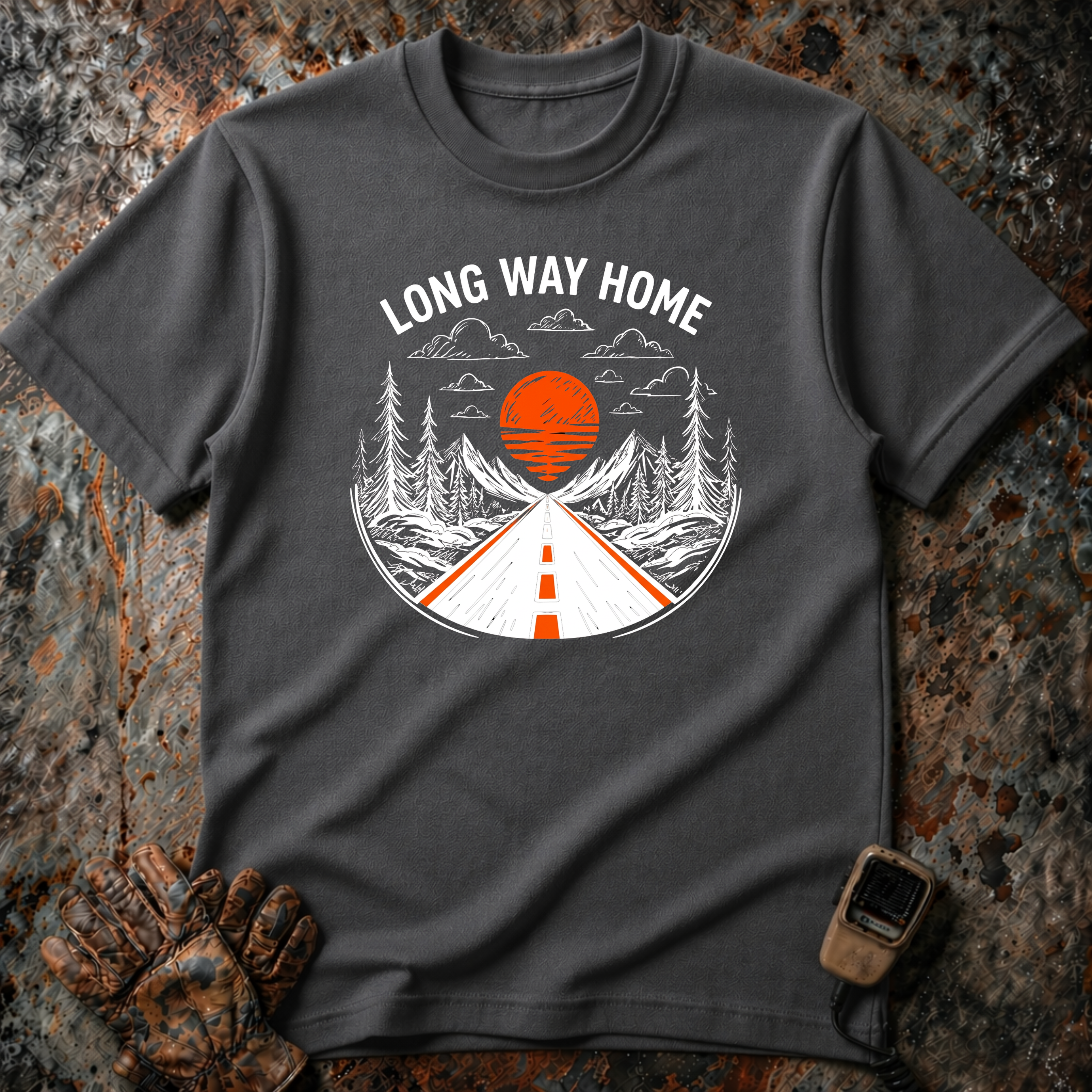 Long Way Home | Trucker T-shirt