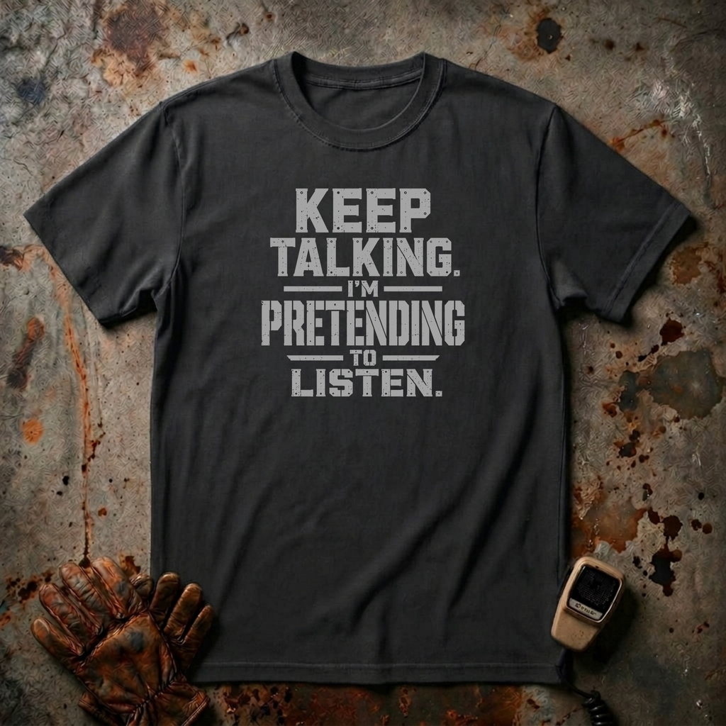 Keep Talking I Am Pretending to Listen | Trucker T-shirt