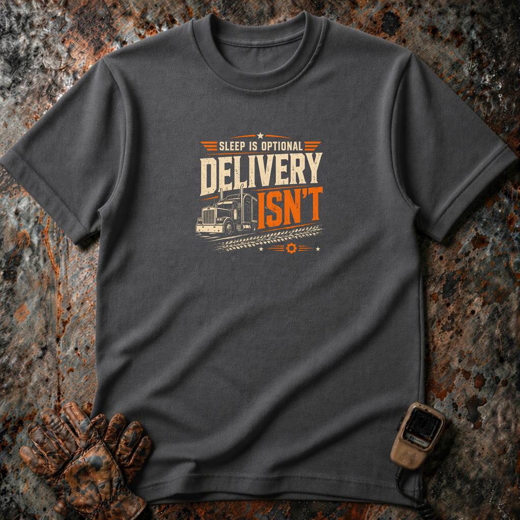 Sleep Is Optional Delivery Is Not | Trucker T-shirt