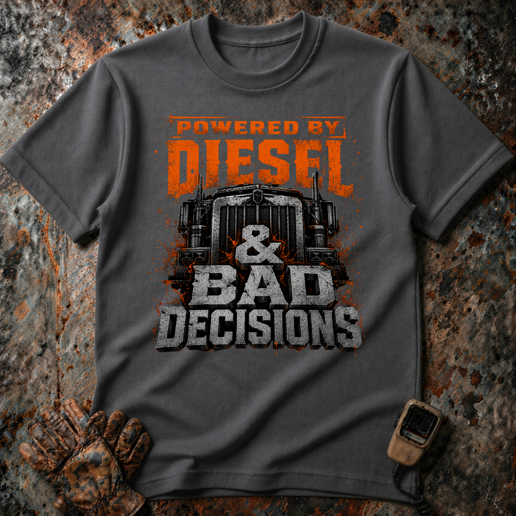 Powered By Diesel And Bad Decision | T-shirt