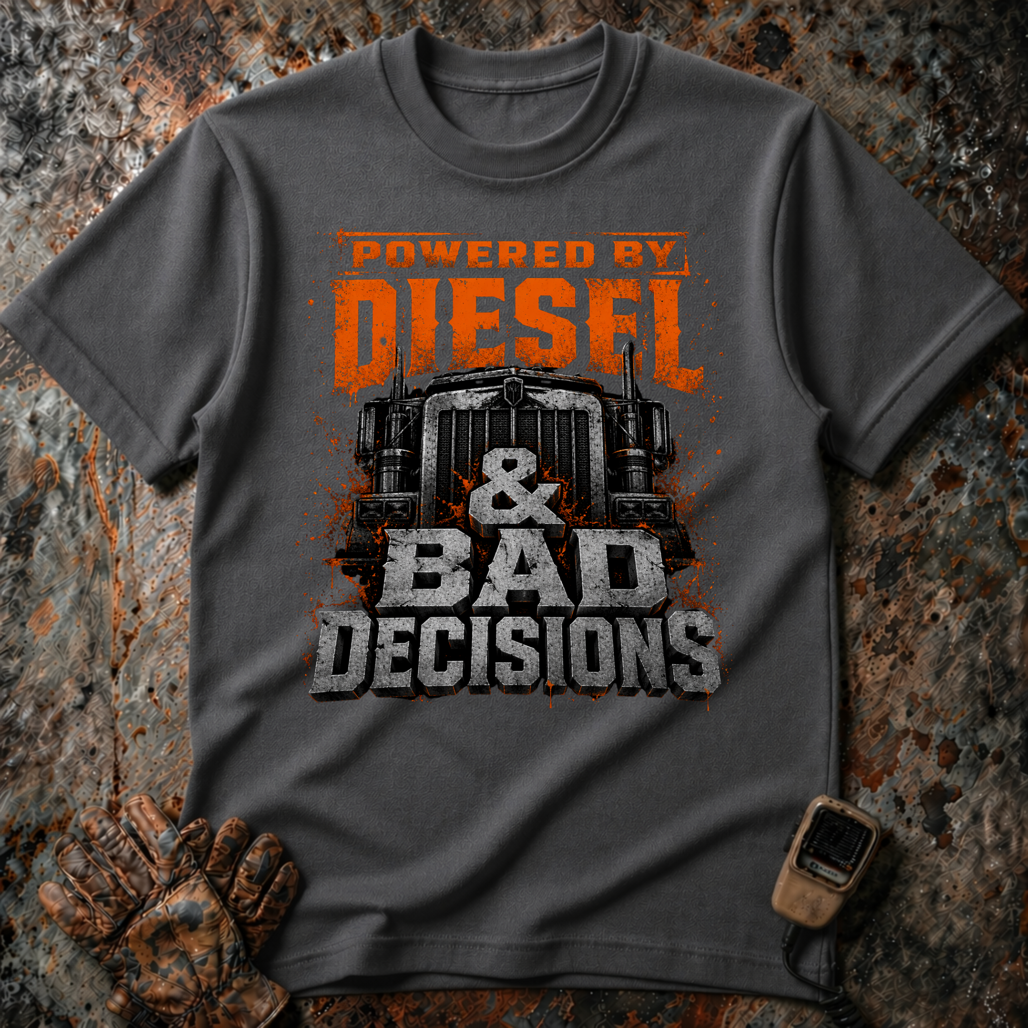 Powered By Diesel And Bad Decision | T-shirt
