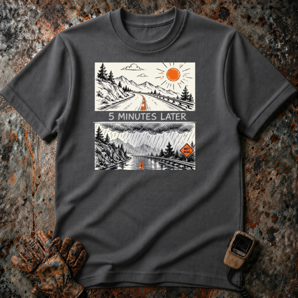 5 Minutes Later Rain | Trucker T-shirt