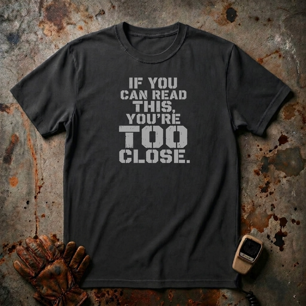 If You Can Read This You Are Too Close | Trucker T-shirt