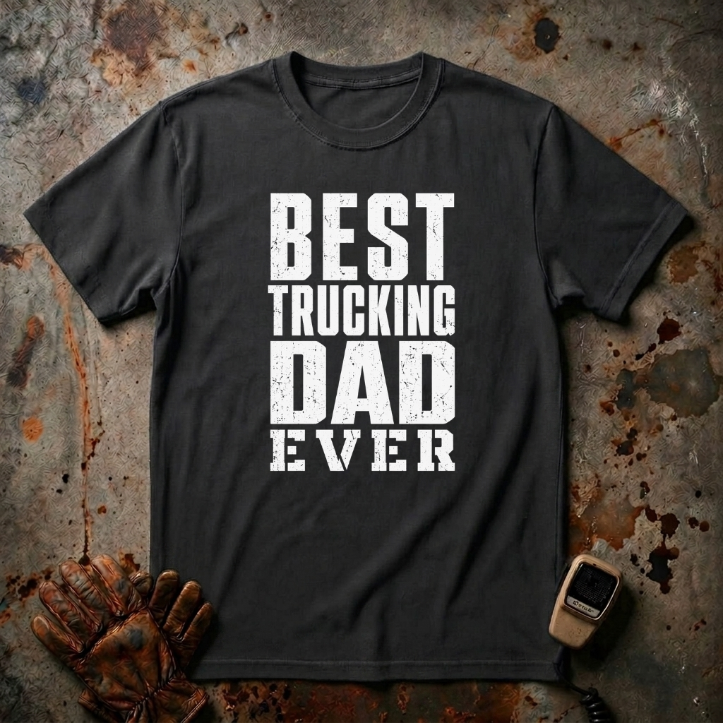 Best Trucking Dad Ever  | Trucker T-shirt