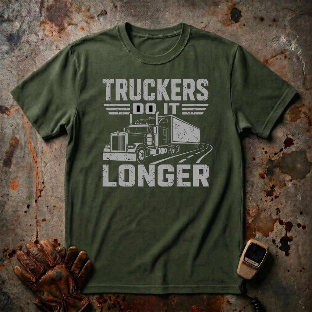 Truckers Do It Longer | Trucker T-shirt