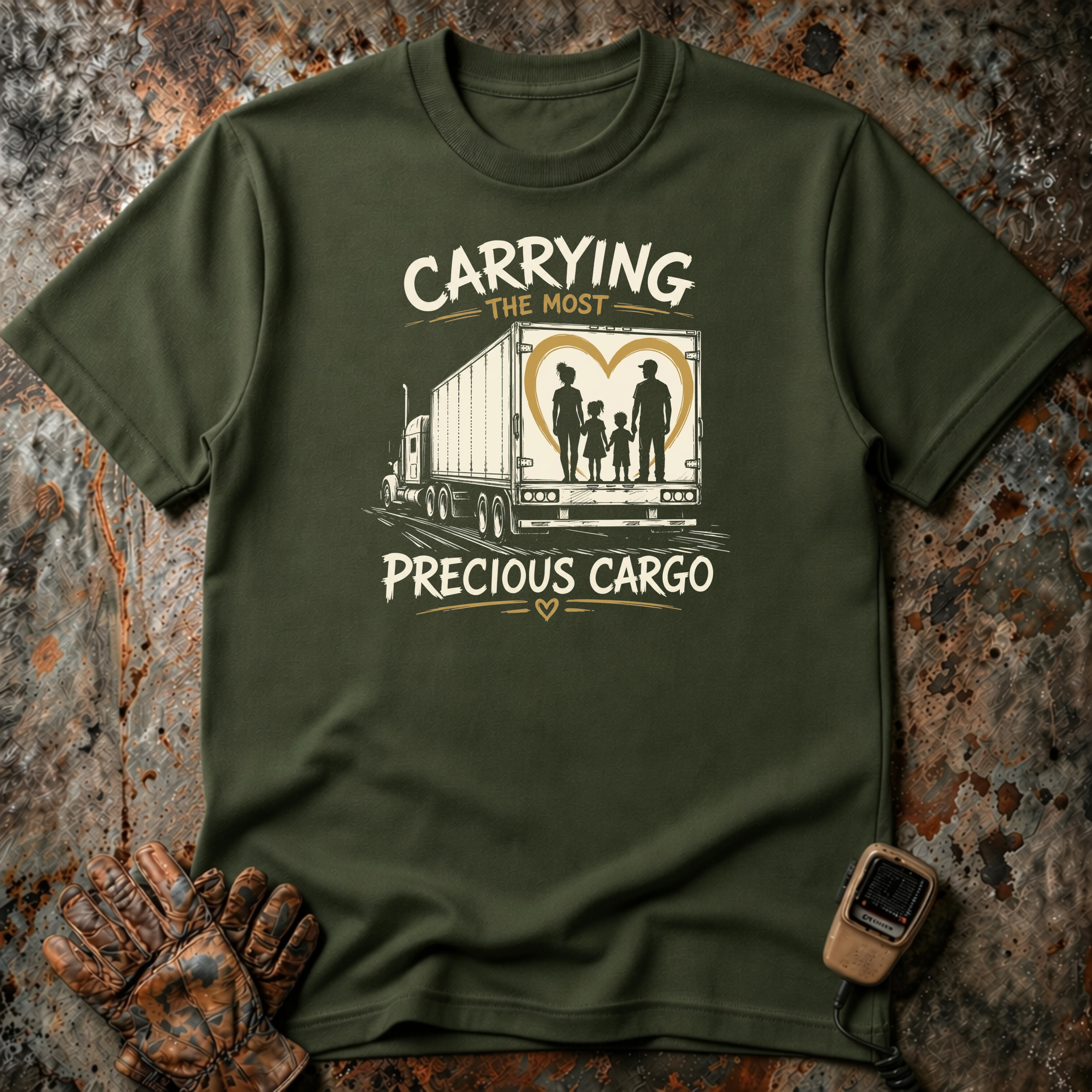 Carrying The Most Precious Cargo | Trucker T-shirt